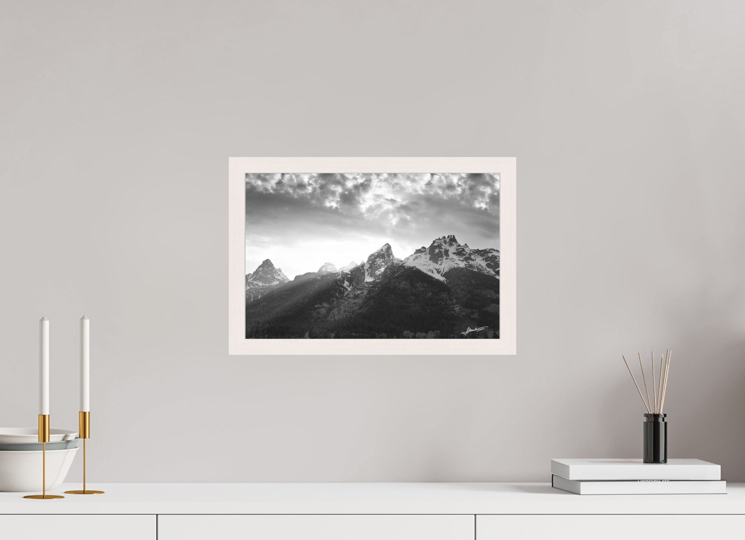 15 x 10″, Shadow Box Frame Nostalgic Tetons