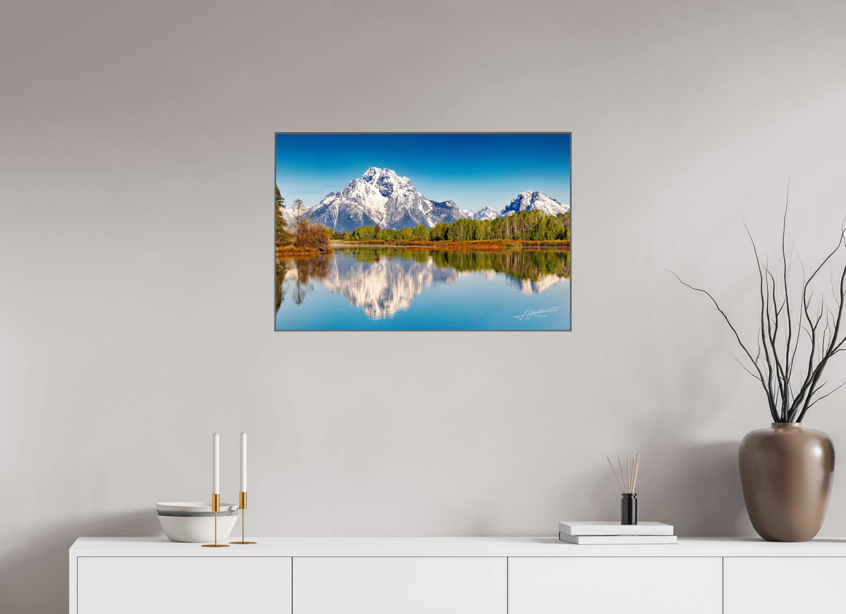 30 x 20″, Aluminum ArtBox Serene Reflection