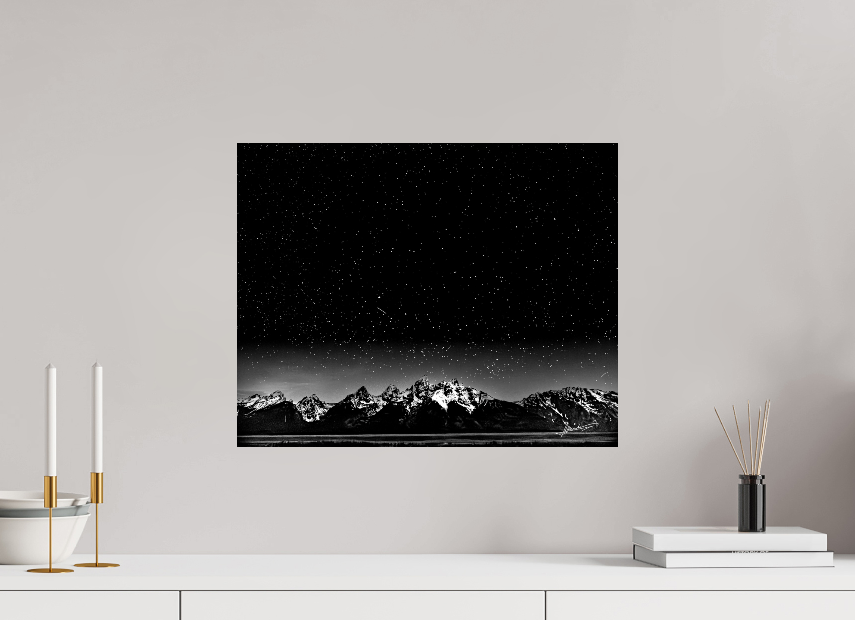 20 x 16″, Photo Print On Ilford Baryta Paper Midnight in the Rockies