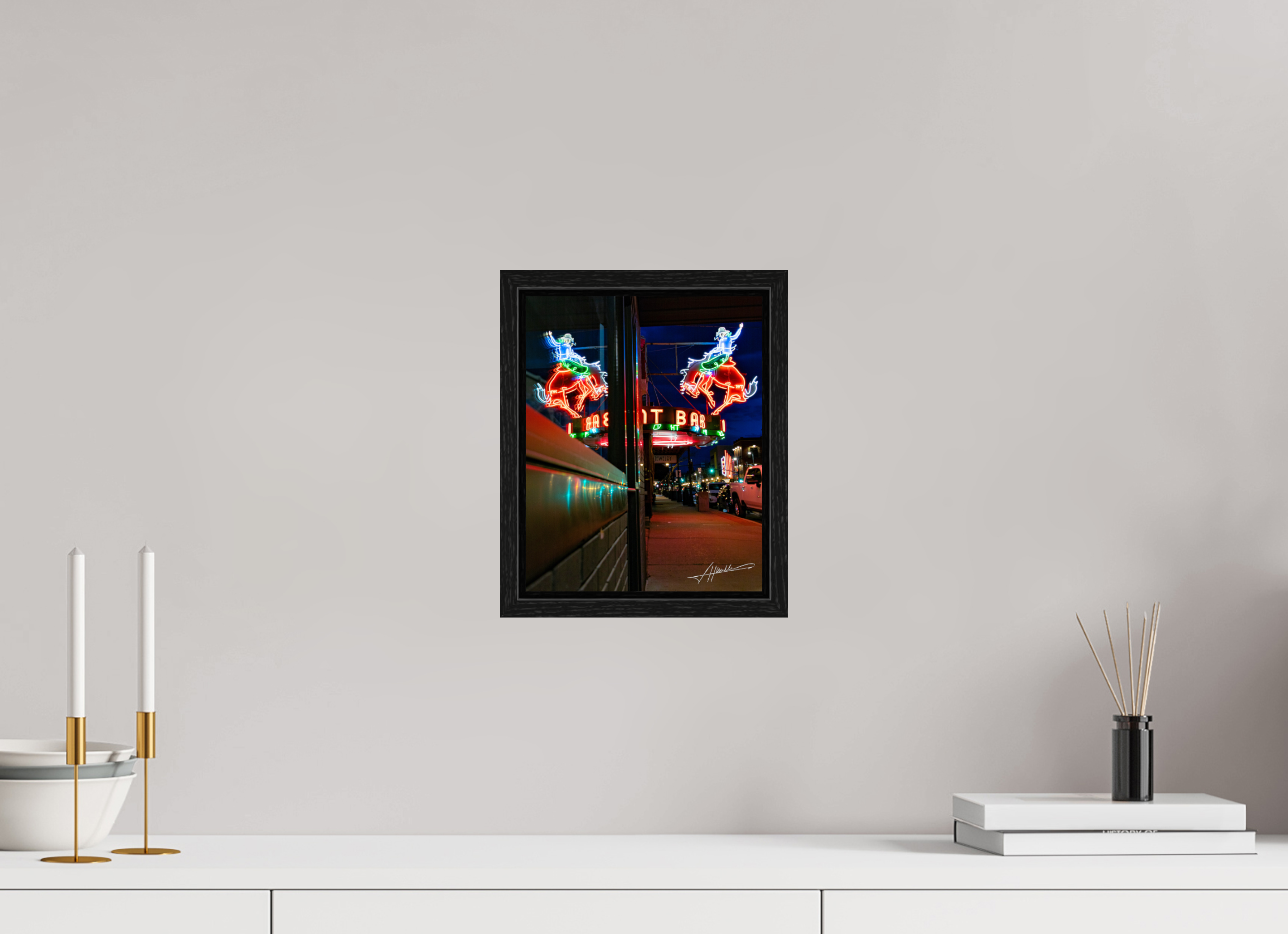 8 x 10″, Floater Frame Mint Bar Sherridan