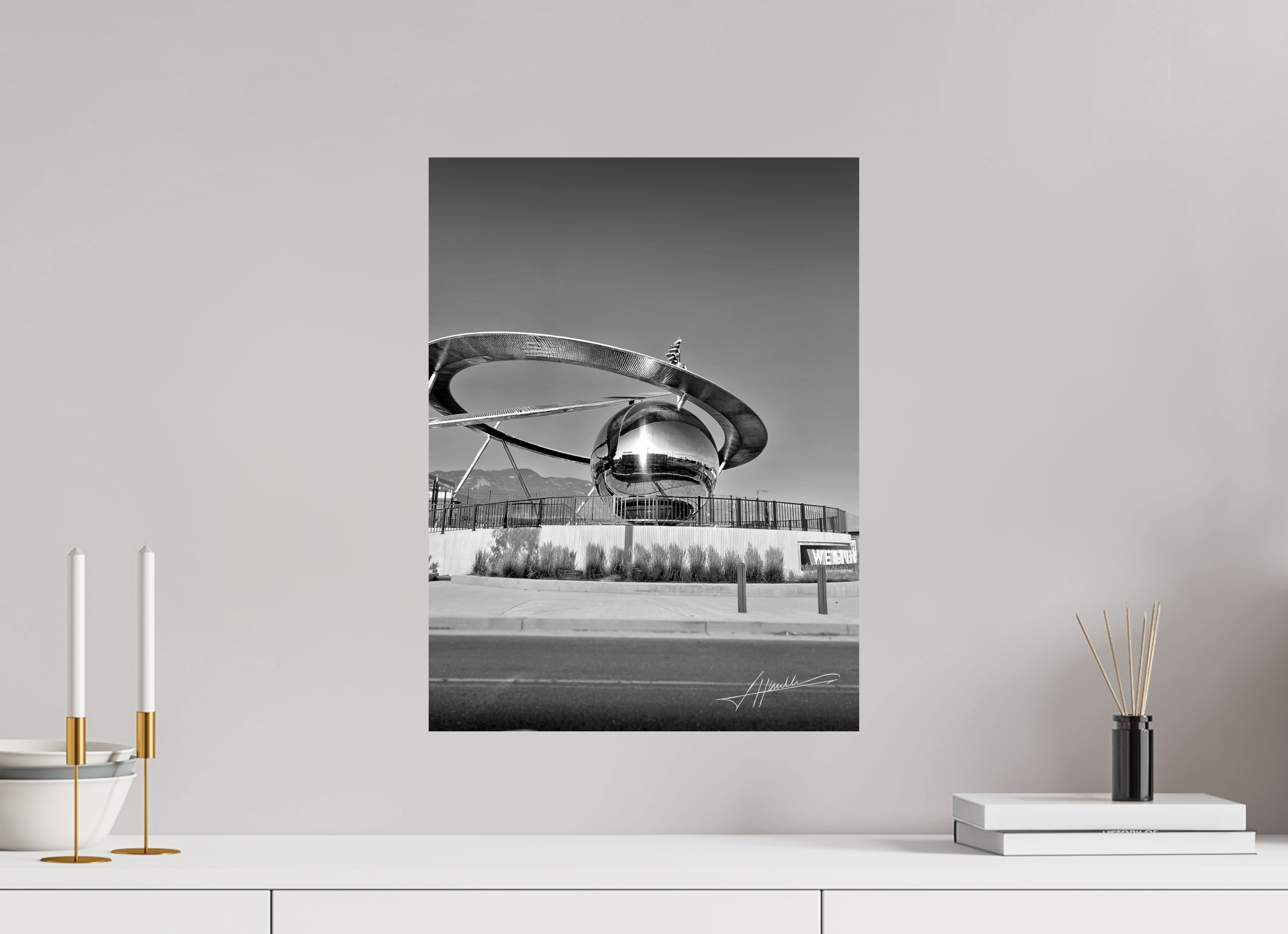 15 x 20″, Photo Print On Ilford Baryta Paper Epicenter Sculpture