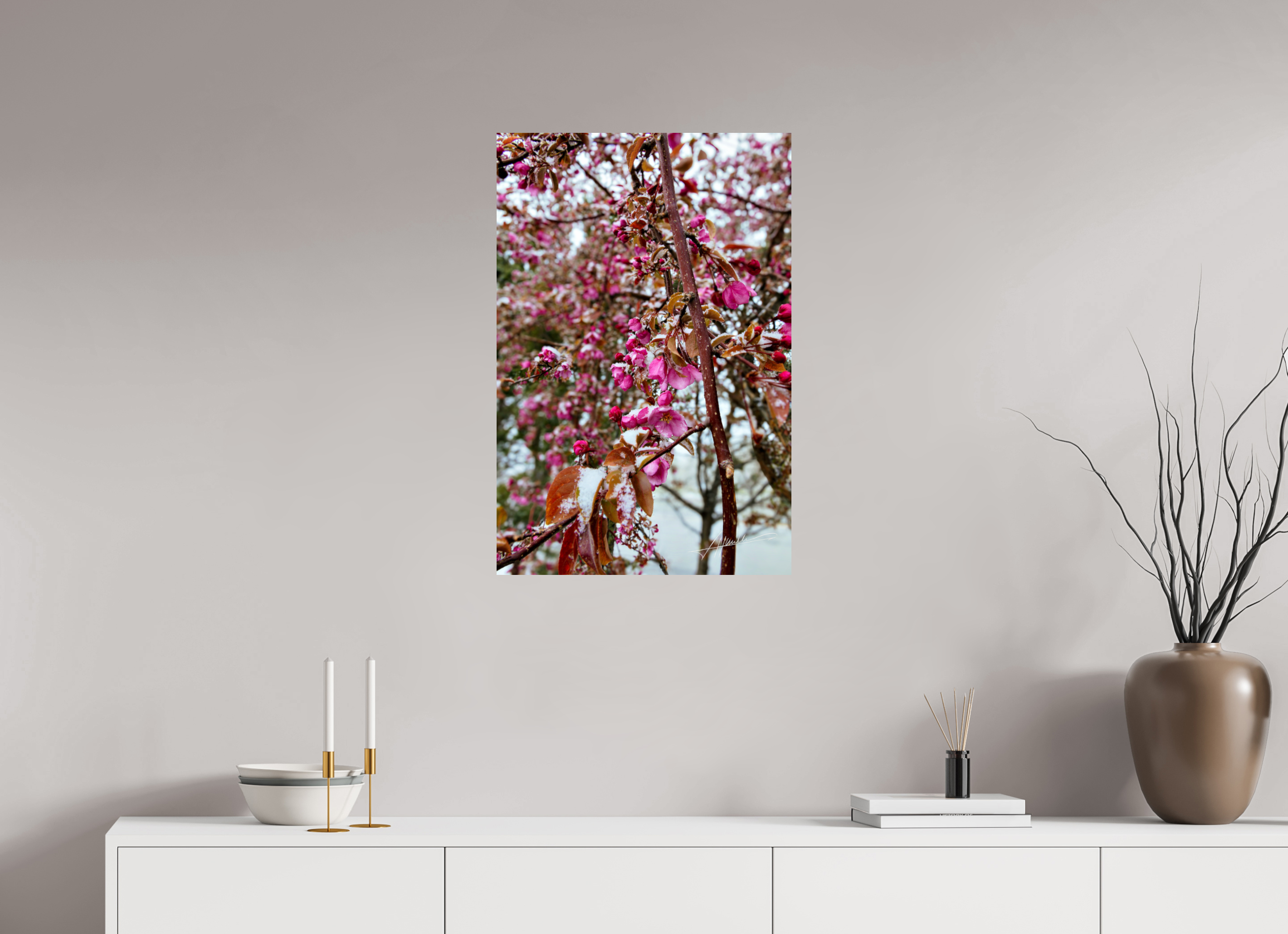 20 x 30″, Metallic Photo Print On Fuji Crystal Pearl Late Spring Snow