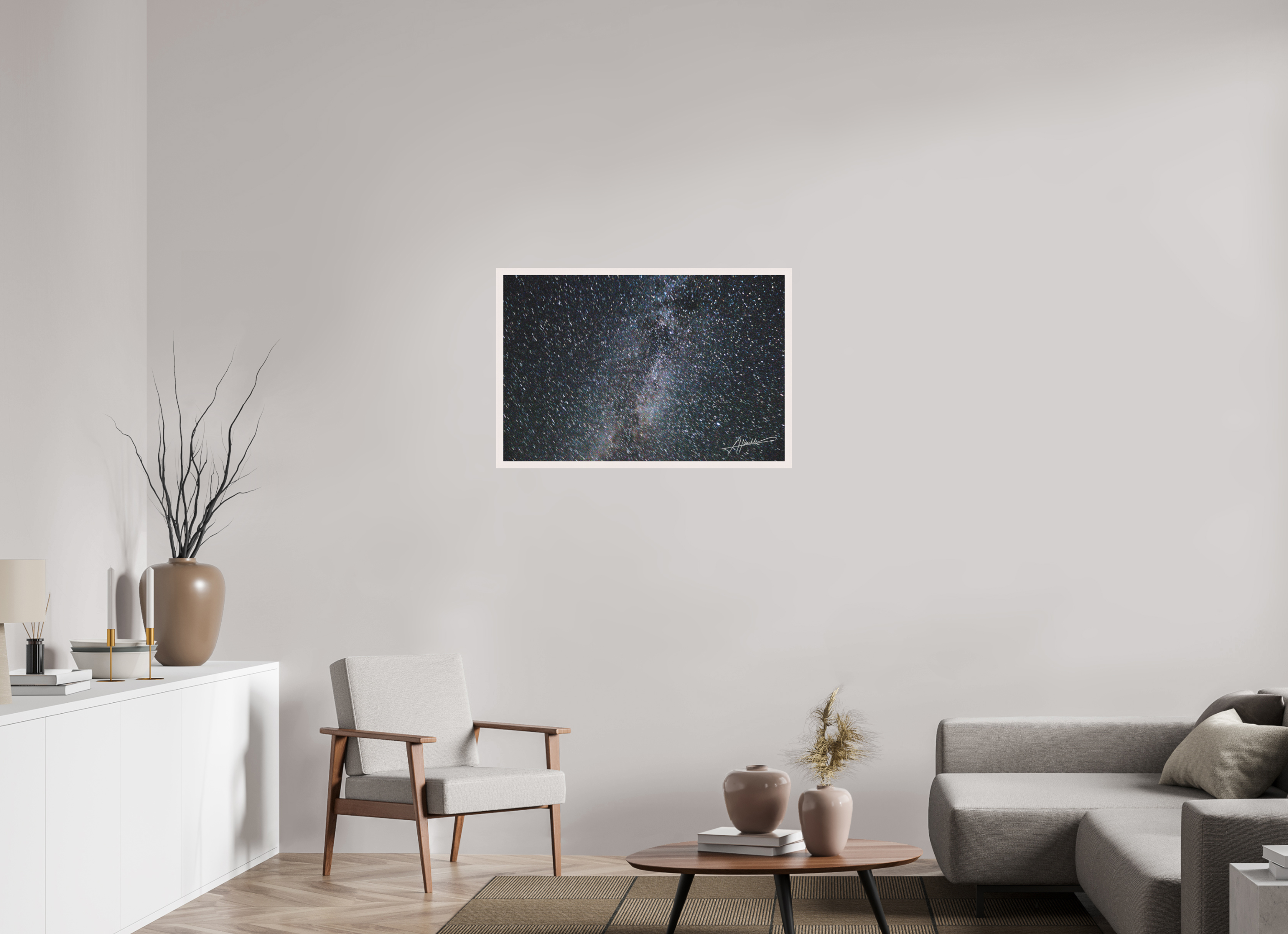 36 x 24″, Shadow Box Frame Milky Way Galaxy
