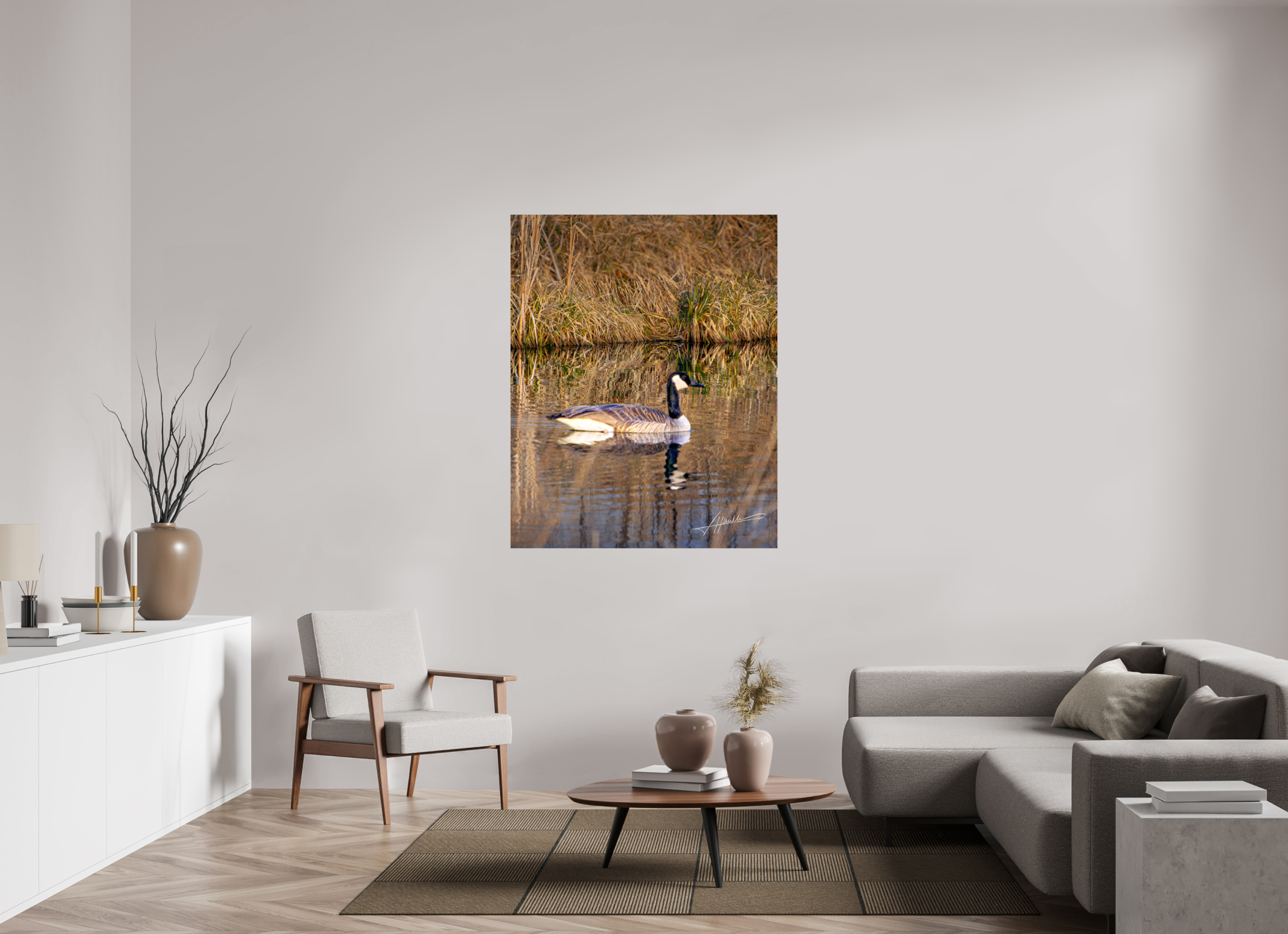 43 x 53.7″, Photo Print On Fuji Crystal DP II A Swimming Reflection