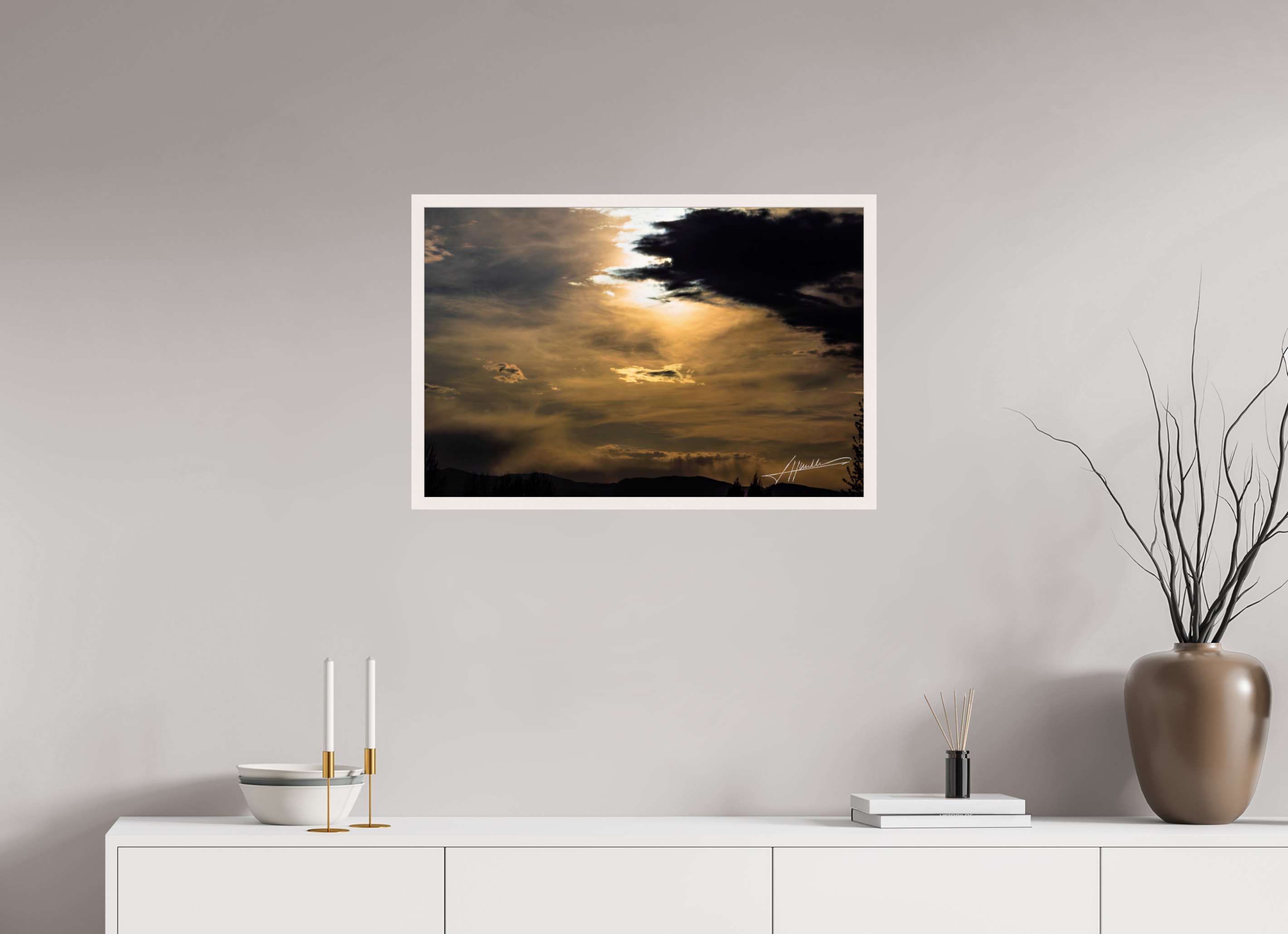 30 x 20″, Gallery Frame Silver Lining