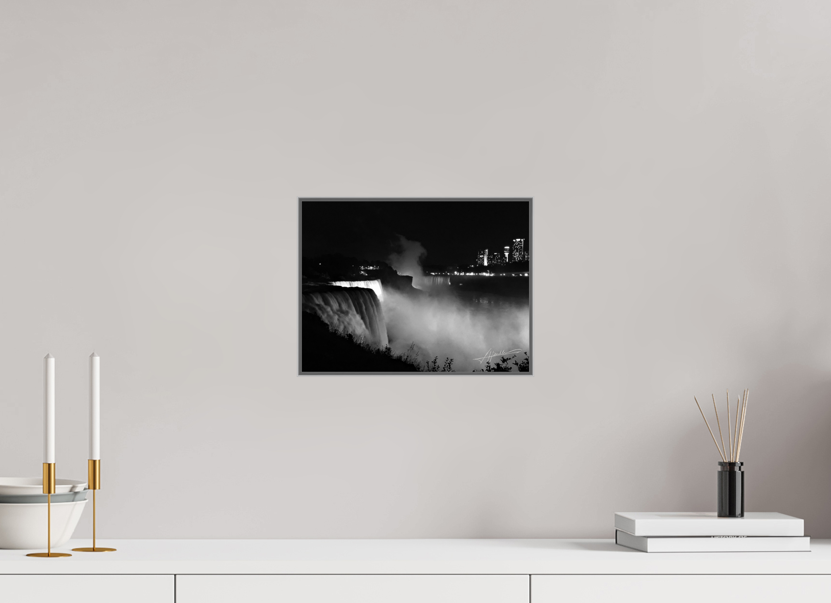 12 x 9″, Aluminum ArtBox A Night at Niagara