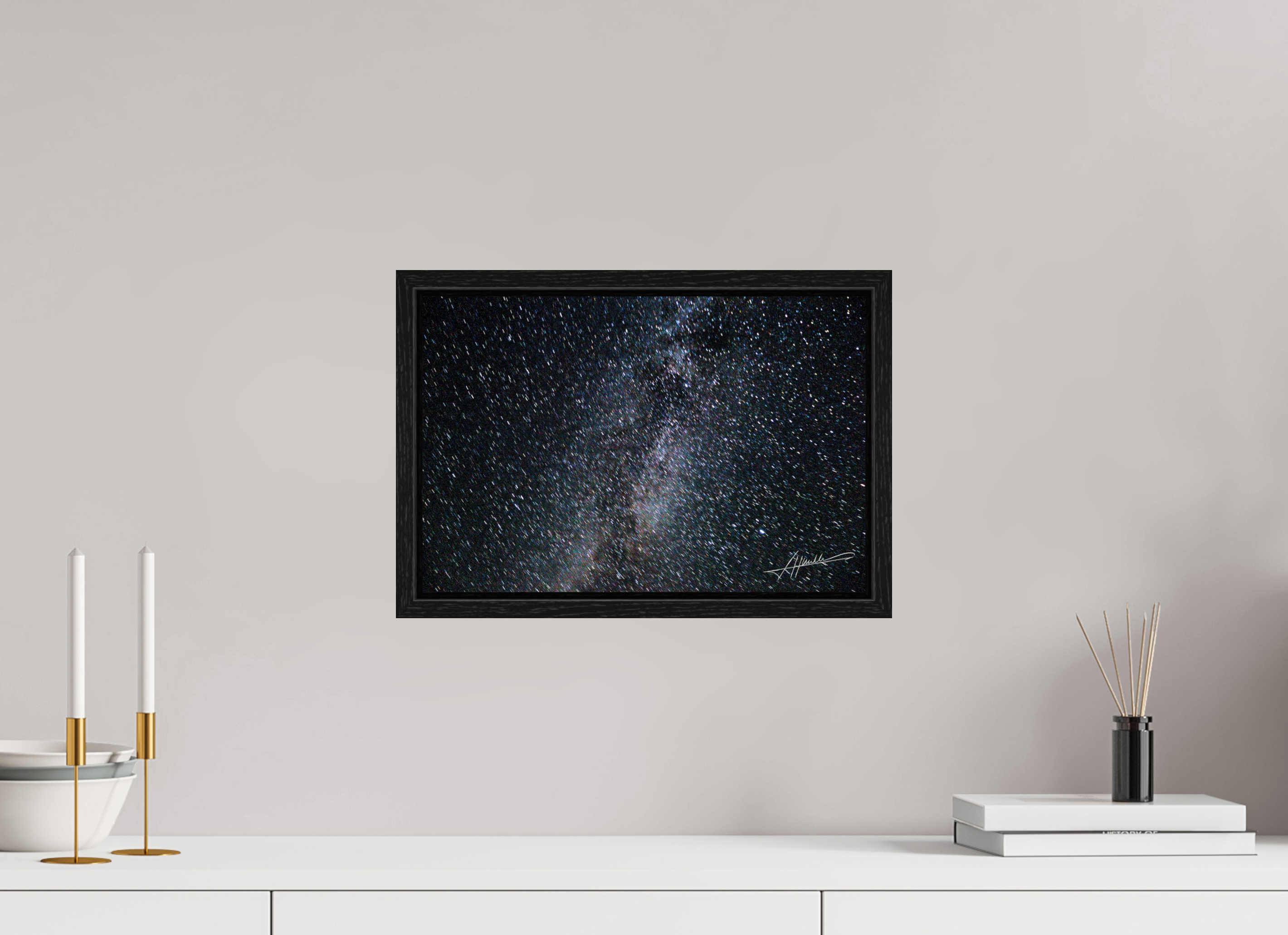 15 x 10″, Floater Frame Milky Way Galaxy