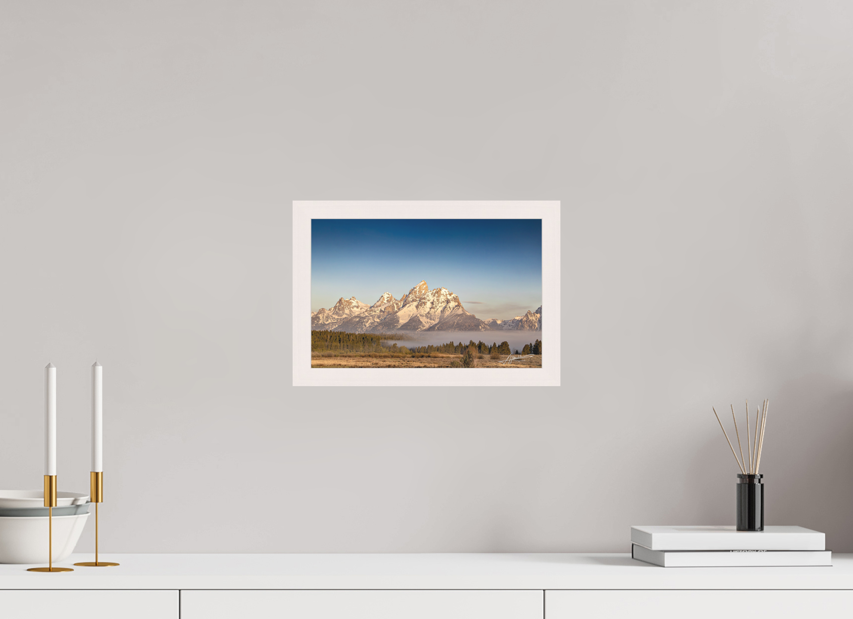 12 x 8″, Shadow Box Frame Above the Fog