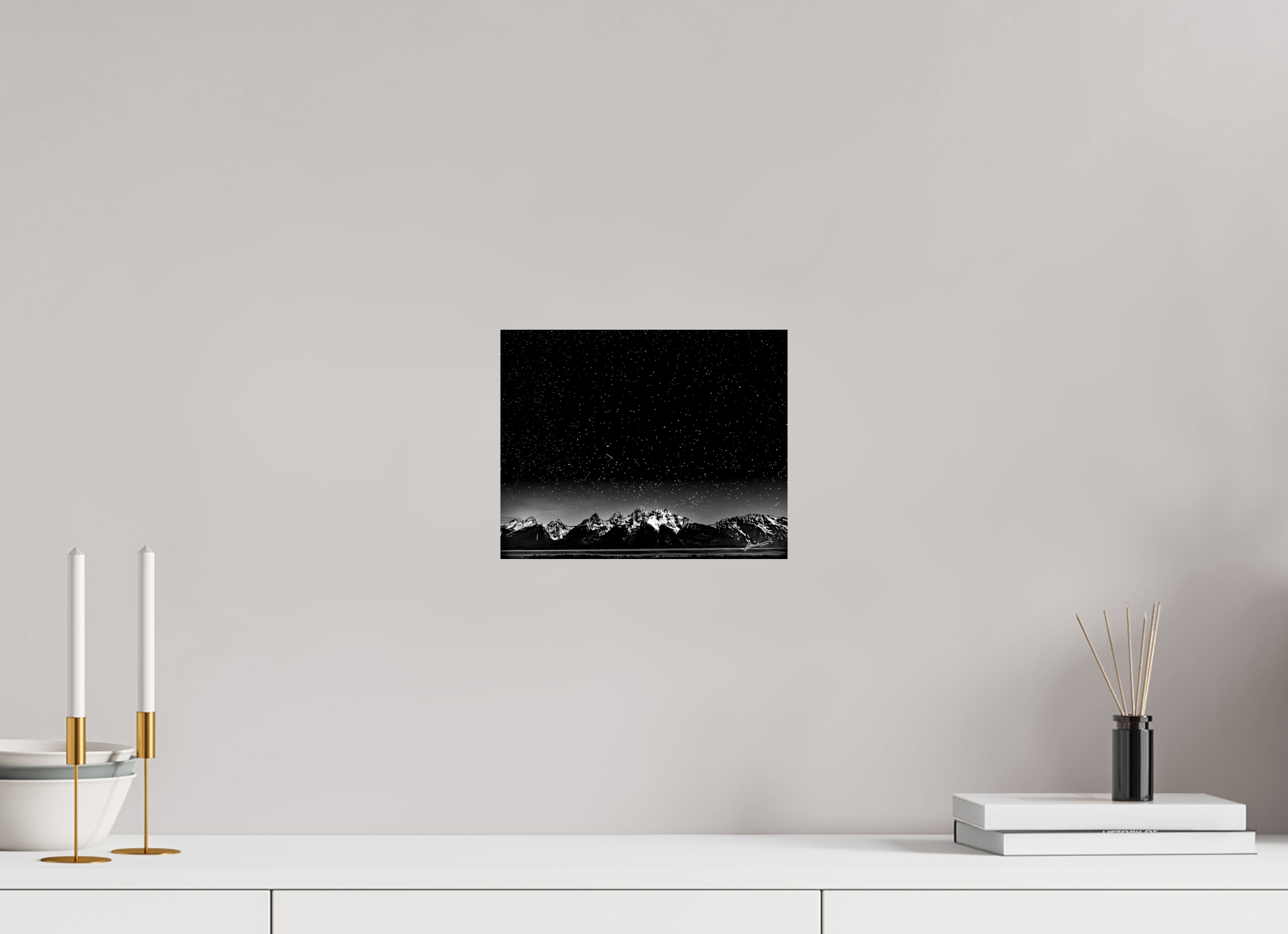 10 x 8″, Photo Print On Ilford Baryta Paper Midnight in the Rockies