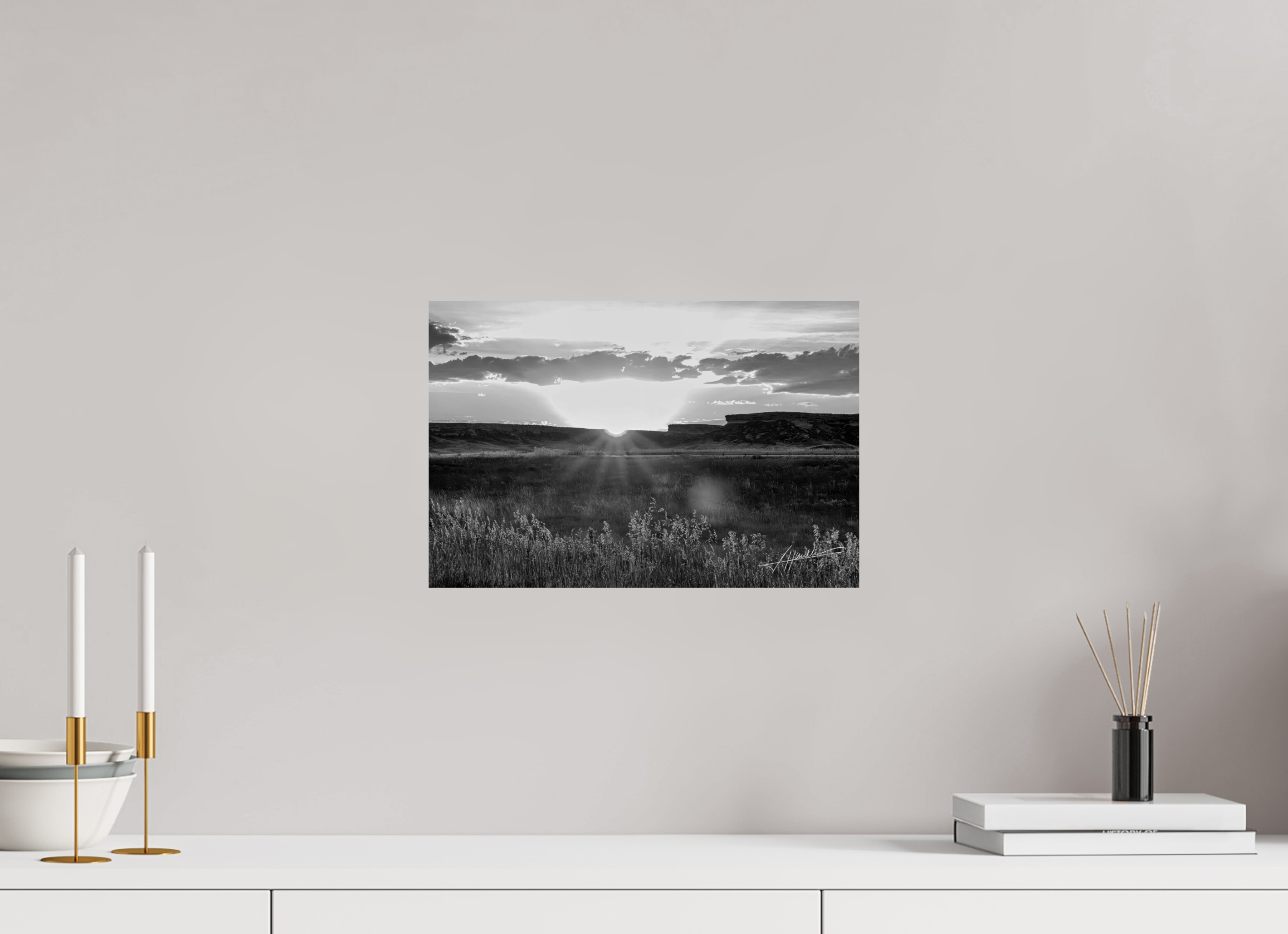 15 x 10″, Photo Print On Ilford Baryta Paper Sunrise on the Planes
