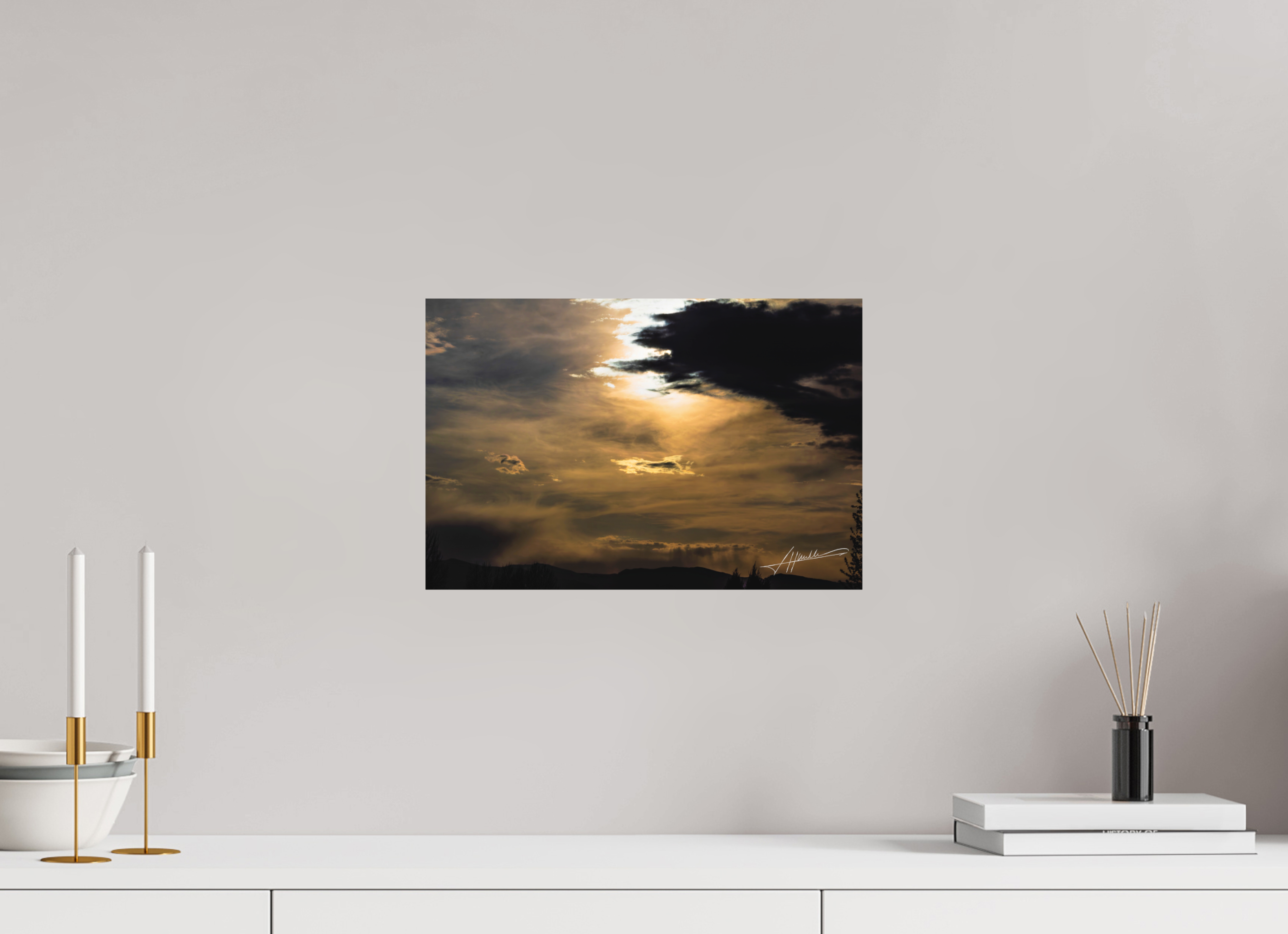 15 x 10″, Metal Dibond Silver Lining