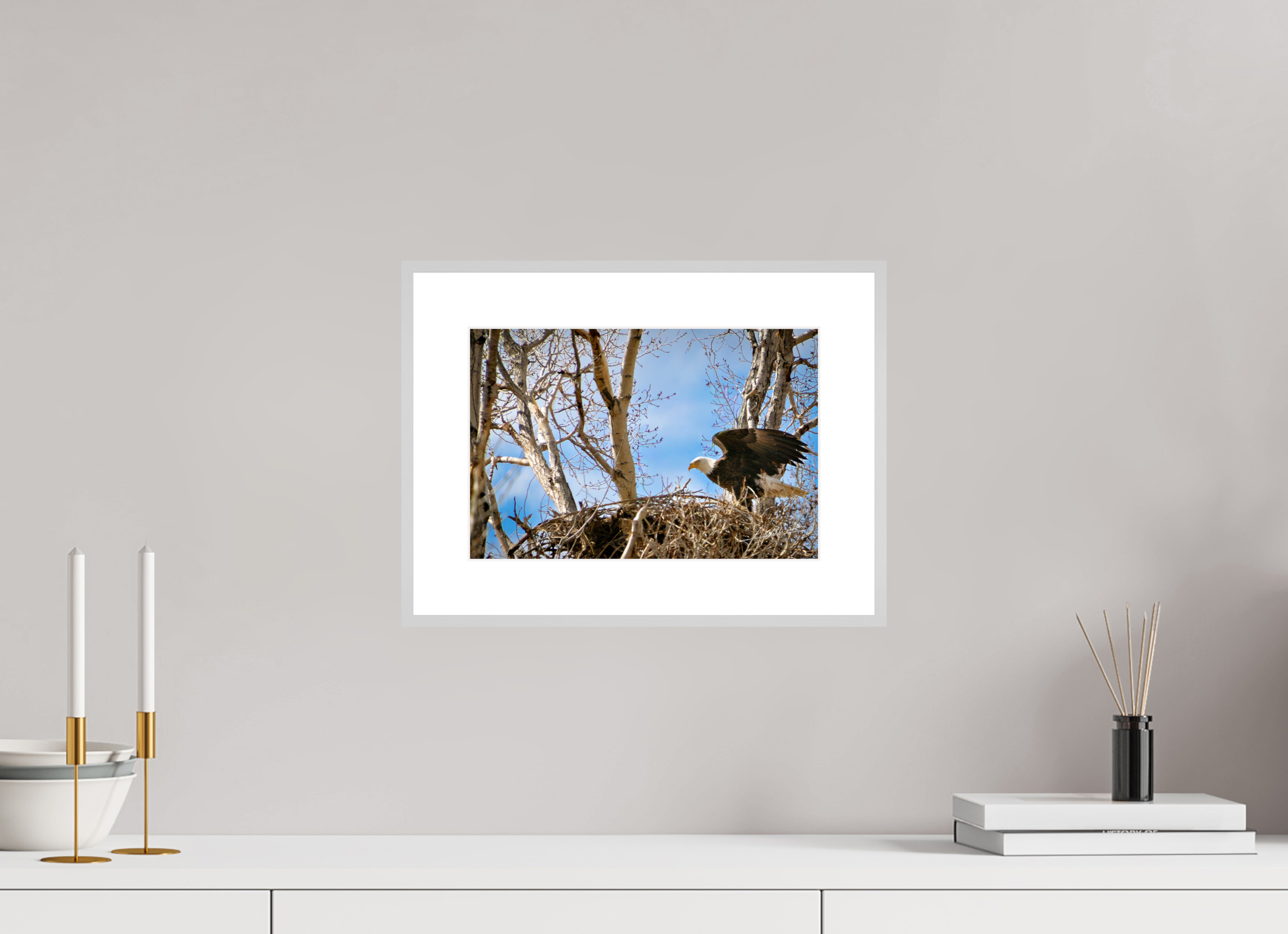 12 x 8″, Changeable Magnetic Frame The Eagles Nest