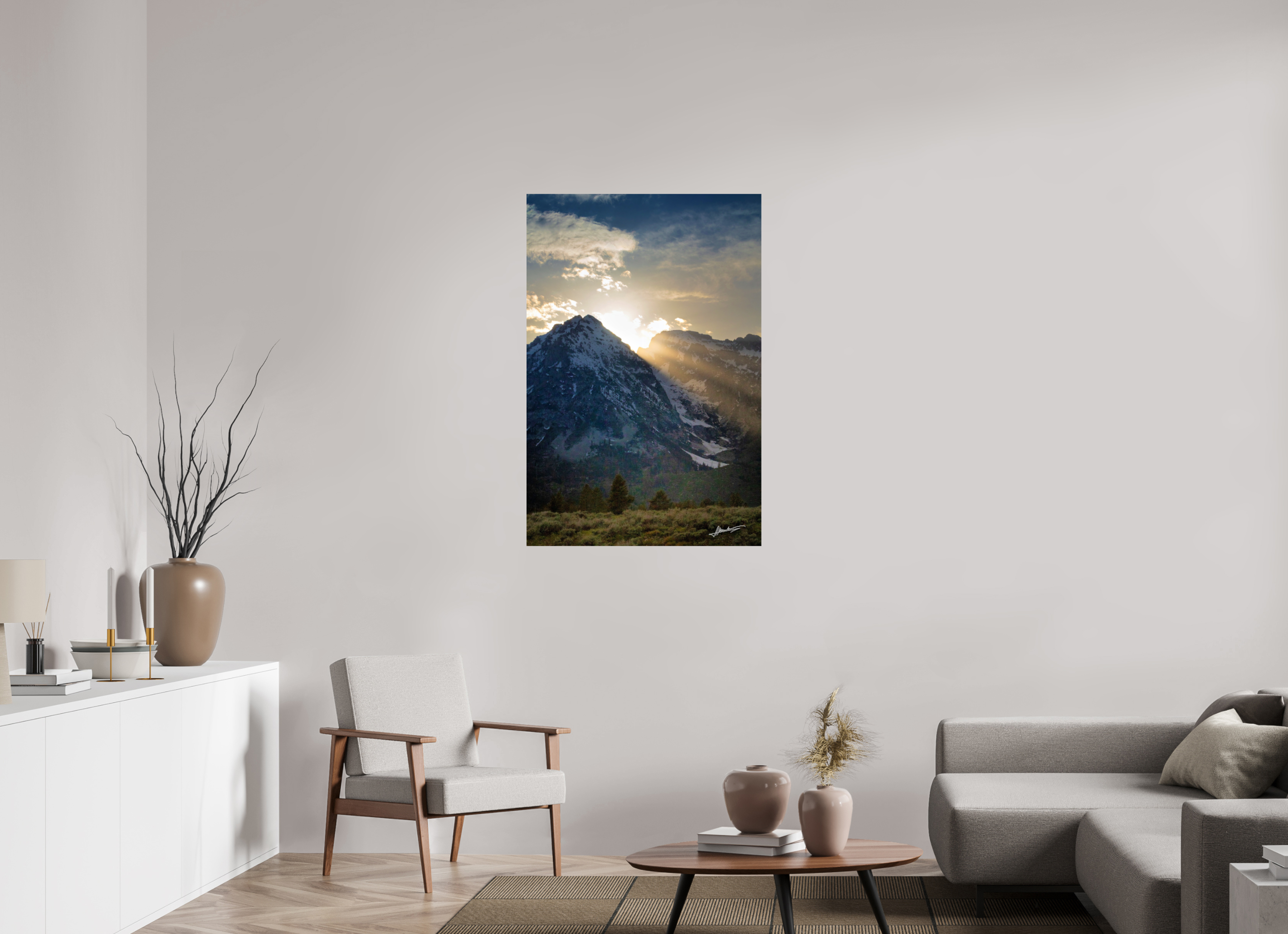 30 x 45″, Photo Print On Fujiflex High Gloss Light on the Valley