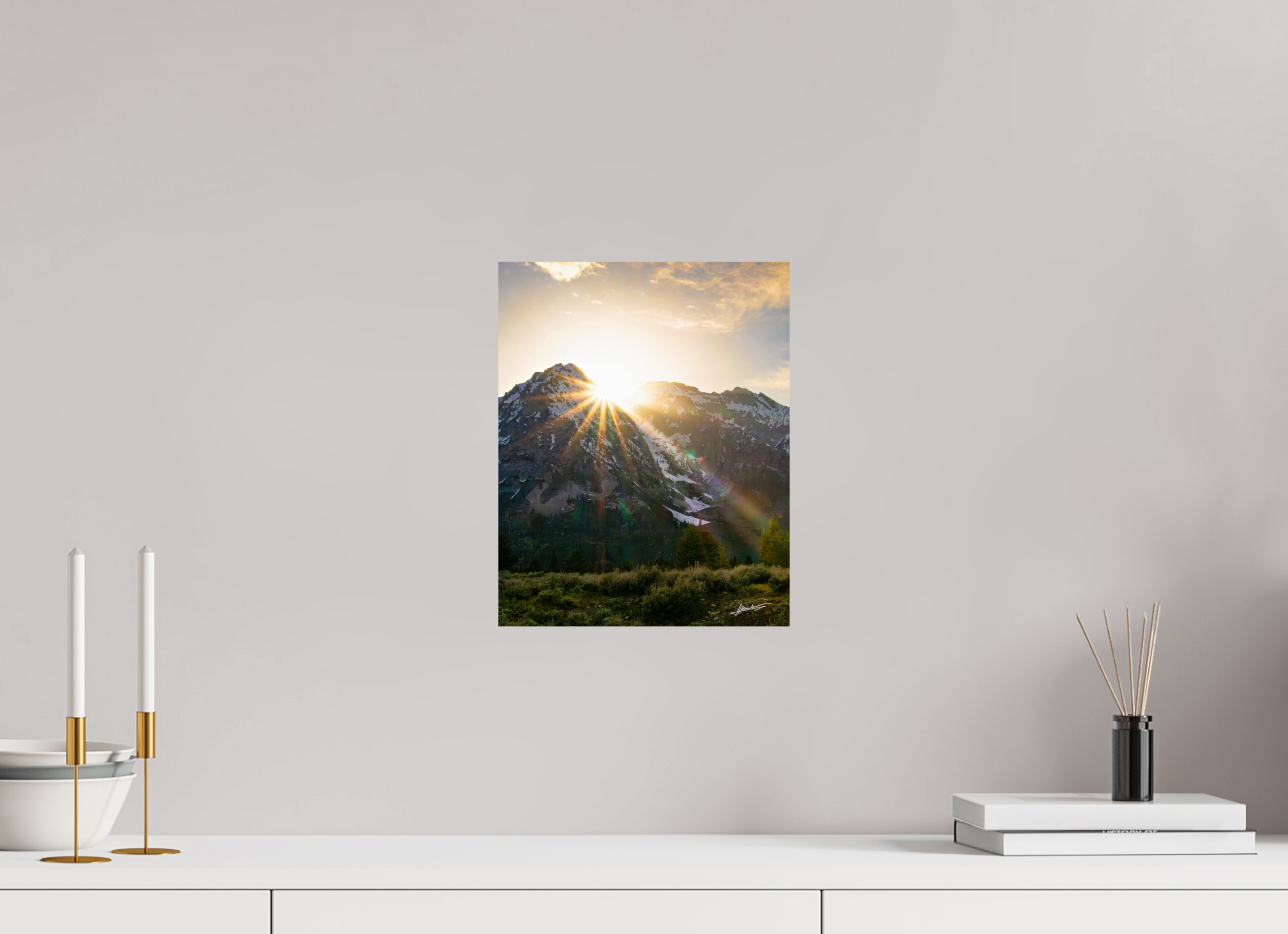 10 x 12.5″, Fine Art Dibond The Last Ray