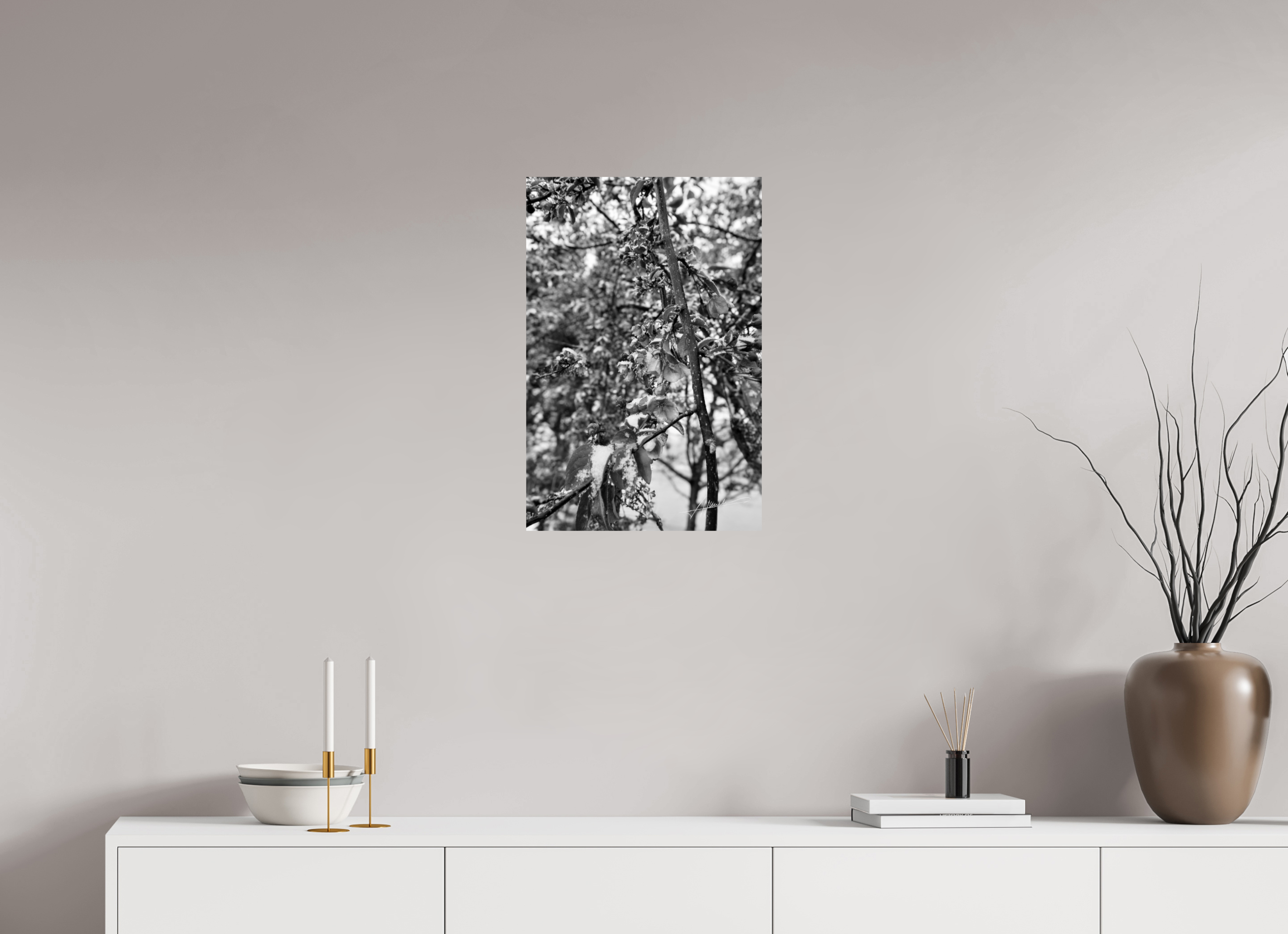 16 x 24″, Photo Print On Ilford Baryta Paper Late Spring Snow