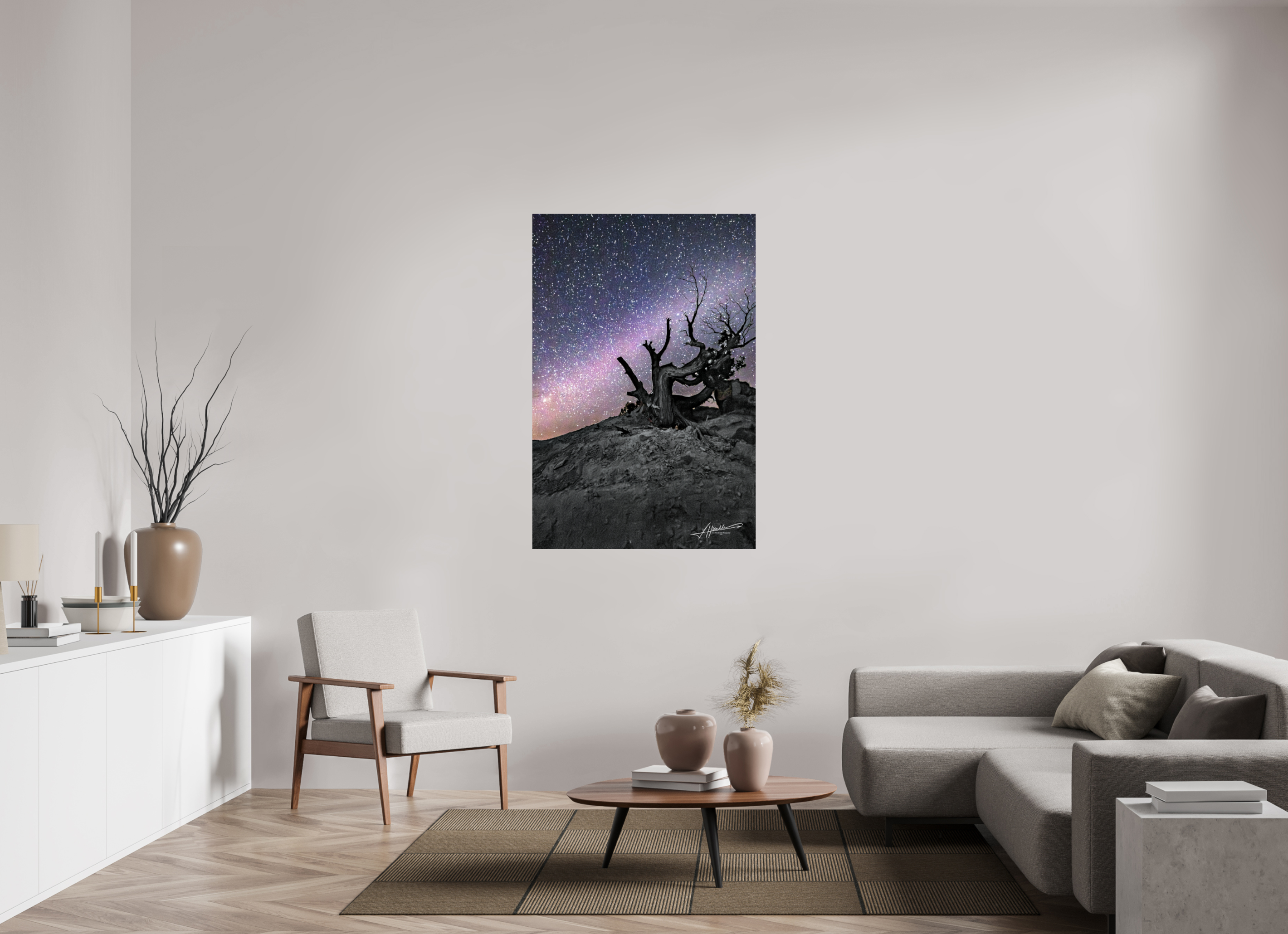 36 x 54″, Photo Print On Fujiflex High Gloss Reaching the Milky Way