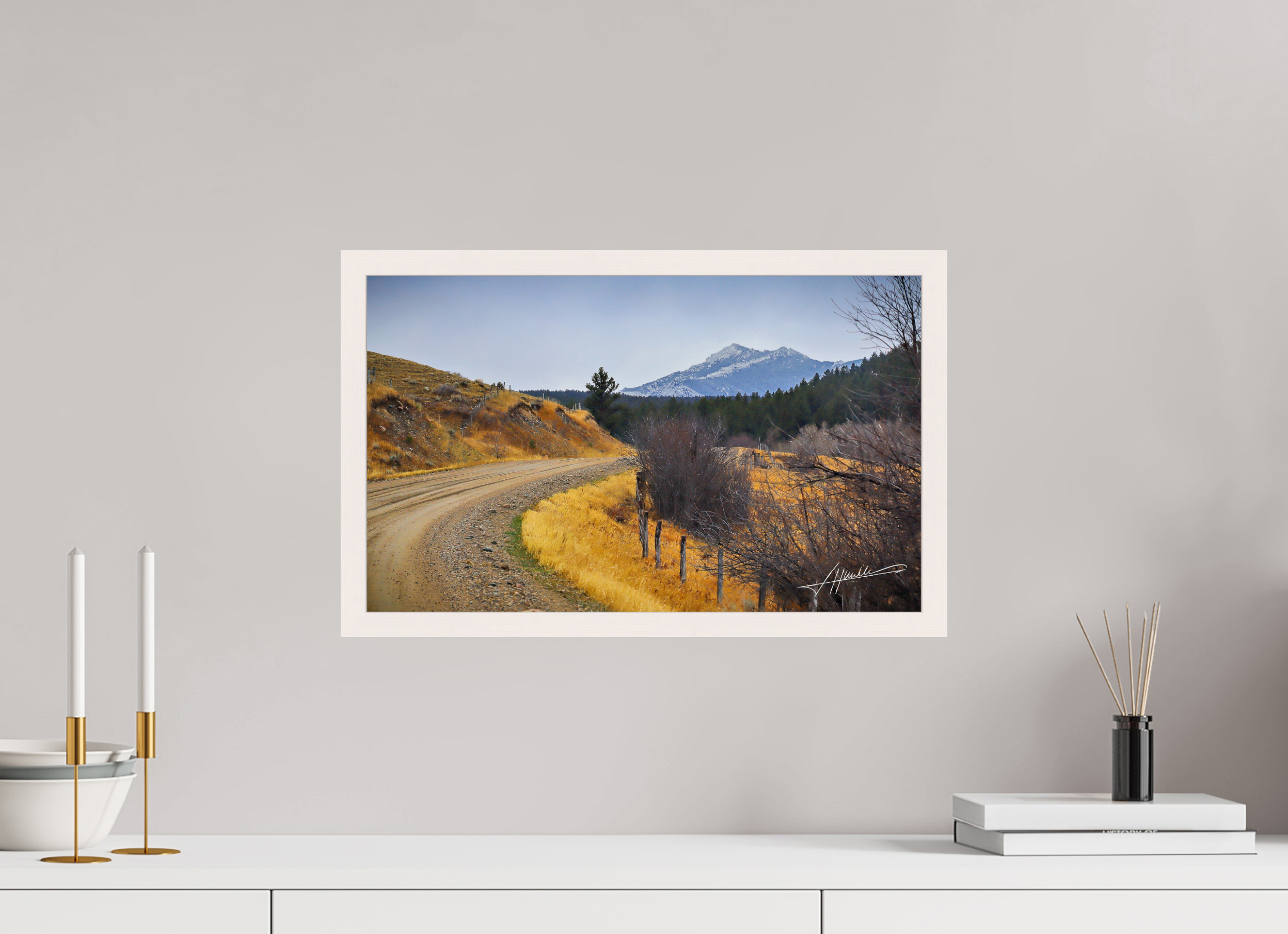 19.4 x 12″, Gallery Frame The Road to Adventure