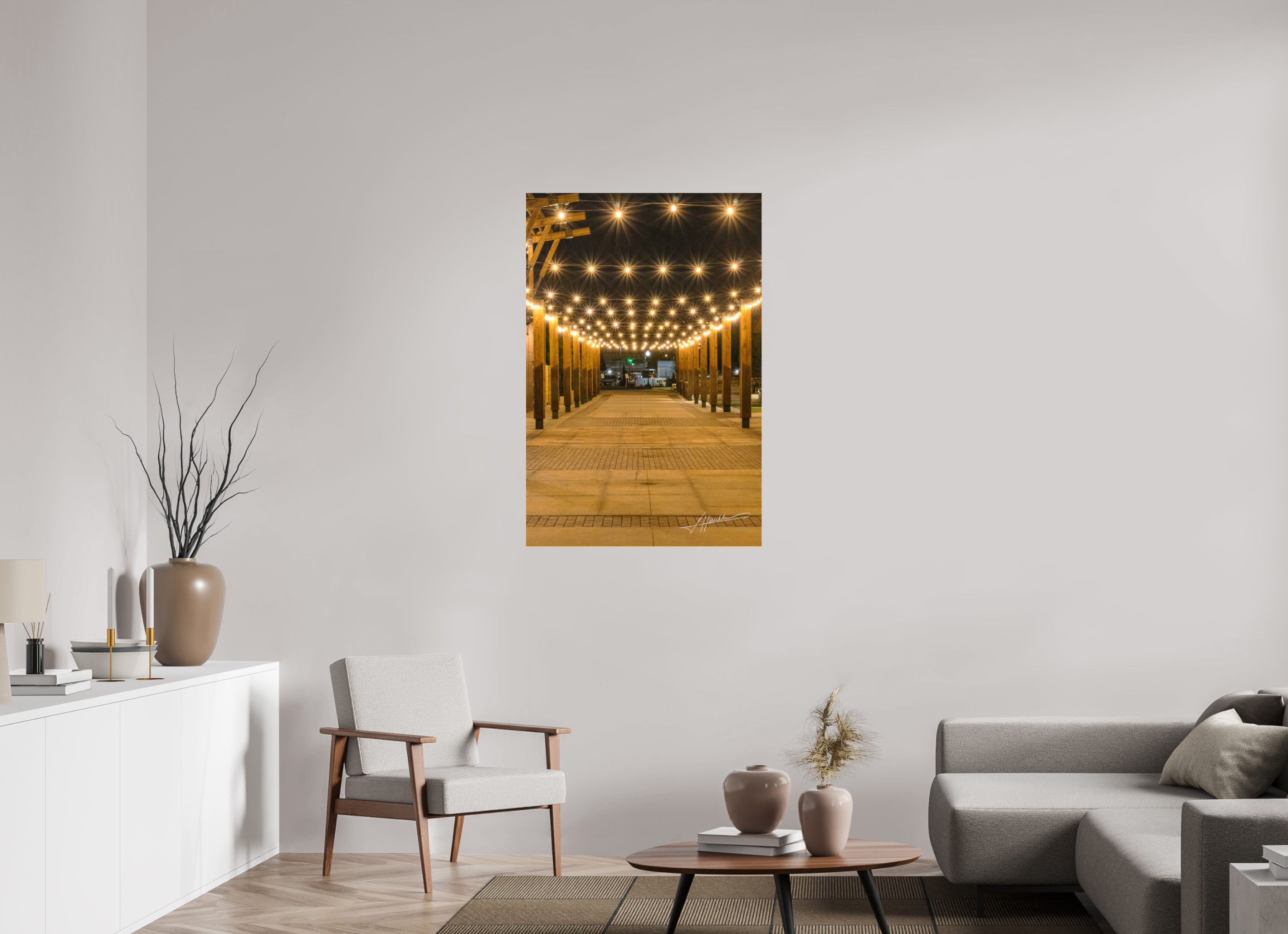 30 x 45″, Photo Print Under Acrylic Glass Guiding Lights