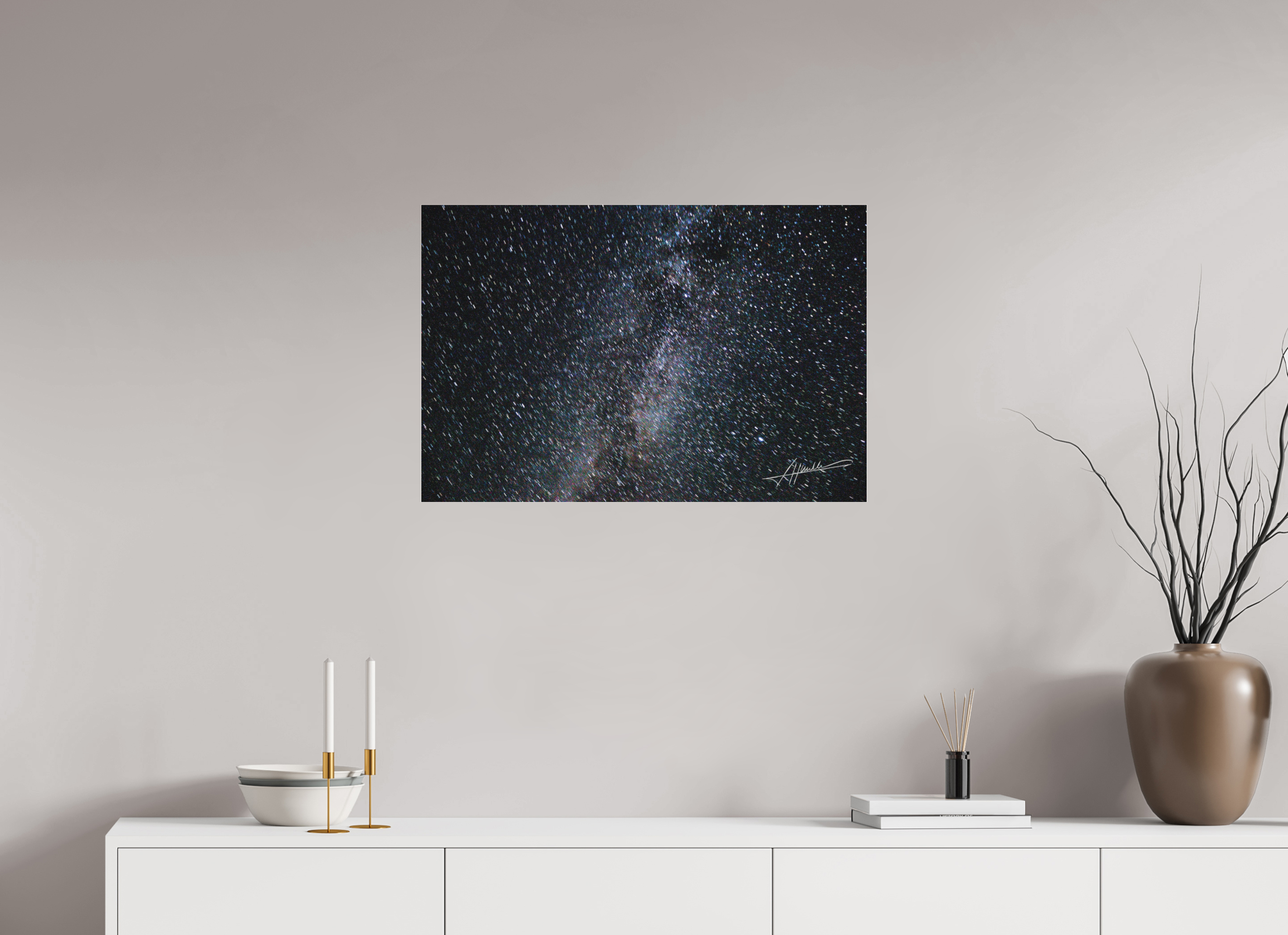 30 x 20″, Fine Pigment Under Acrylic Milky Way Galaxy