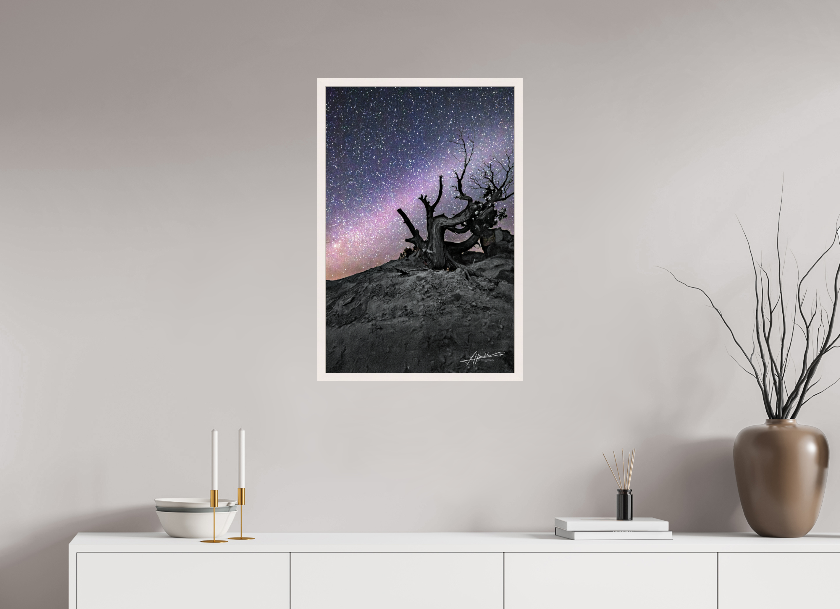 20 x 30″, Gallery Frame Reaching the Milky Way