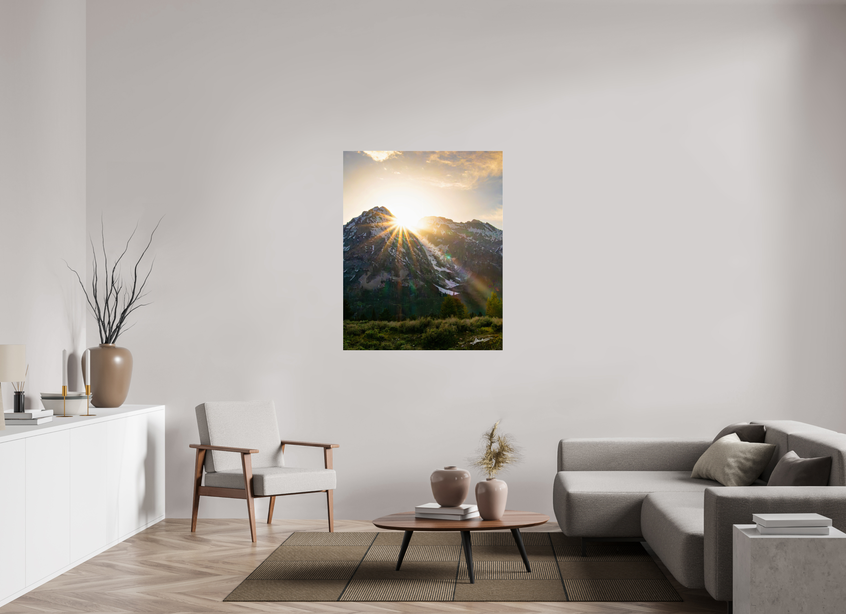 39 x 48.7″, Photo Print Under Acrylic Glass The Last Ray