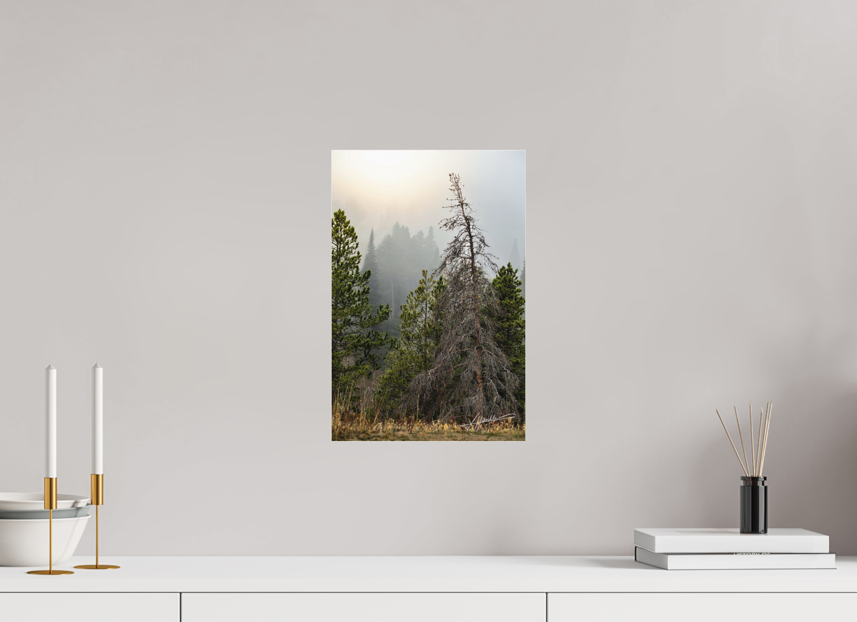 10 x 15″, Fine Pigment Under Acrylic The Lifting Fog