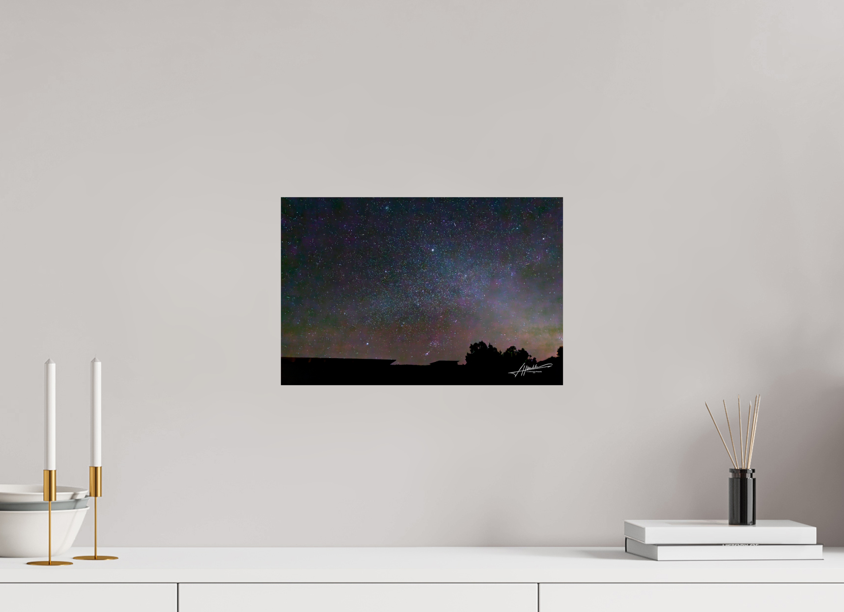 15 x 10″, Metallic Photo Print On Fuji Crystal Pearl Watching the Stars