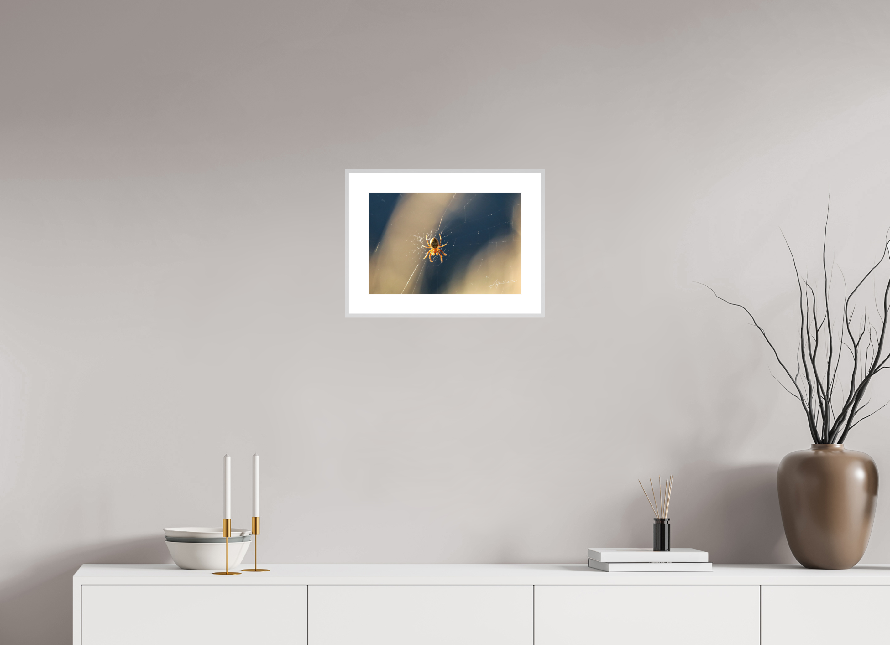15 x 10″, Changeable Magnetic Frame Tattered Web