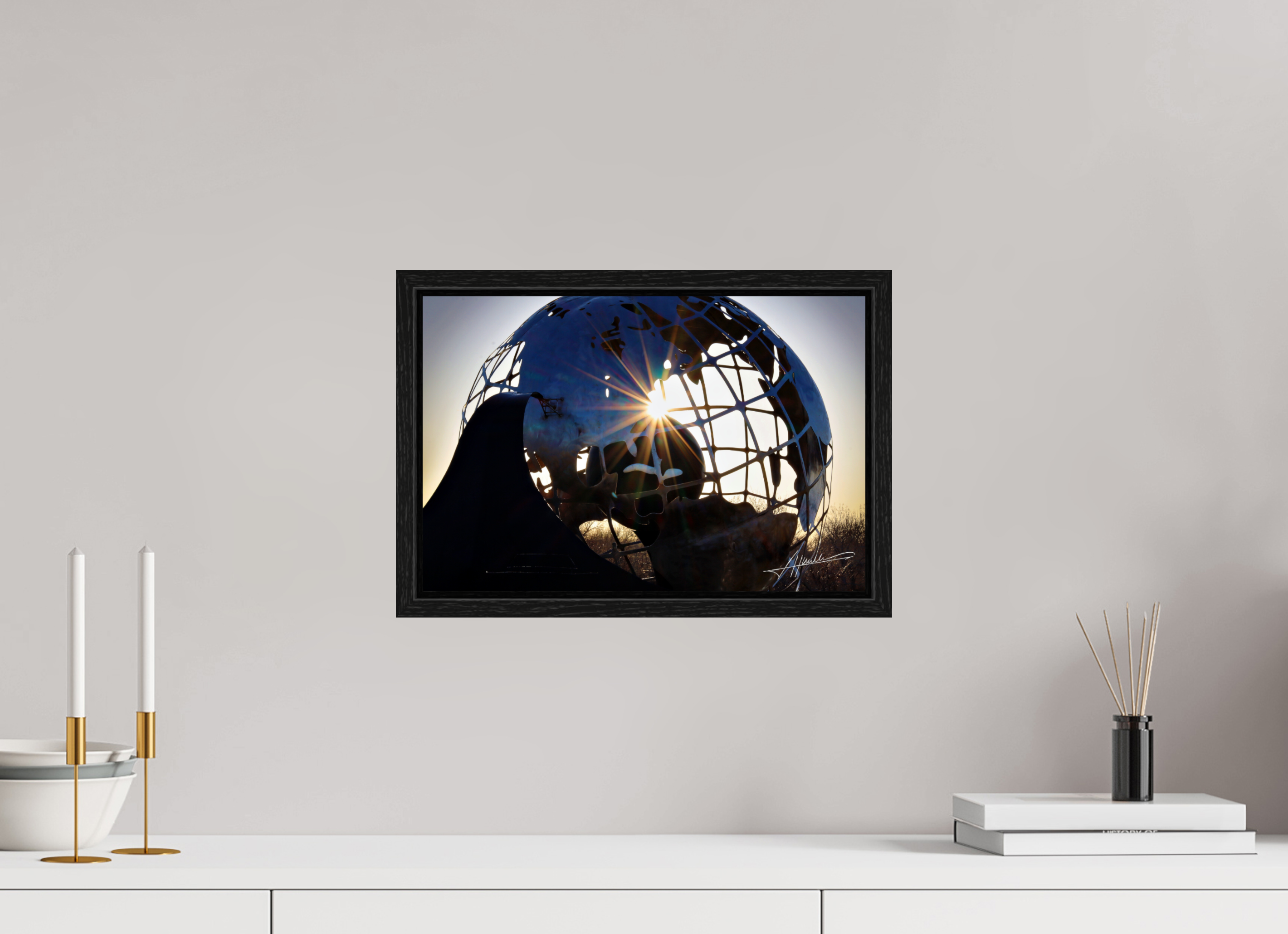 15 x 10″, Floater Frame Oilfield Sculpture