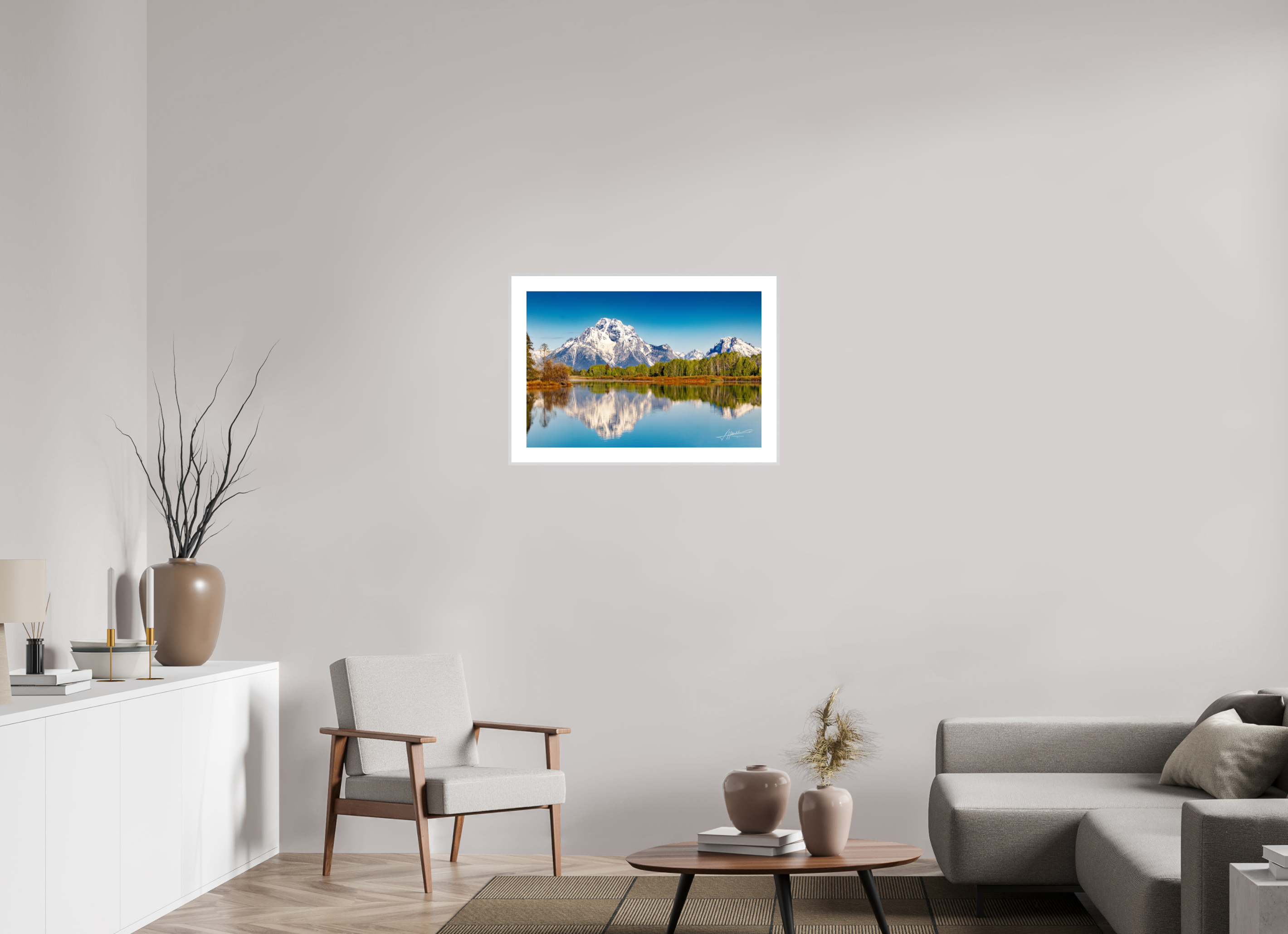 30 x 20″, Changeable Magnetic Frame Serene Reflection