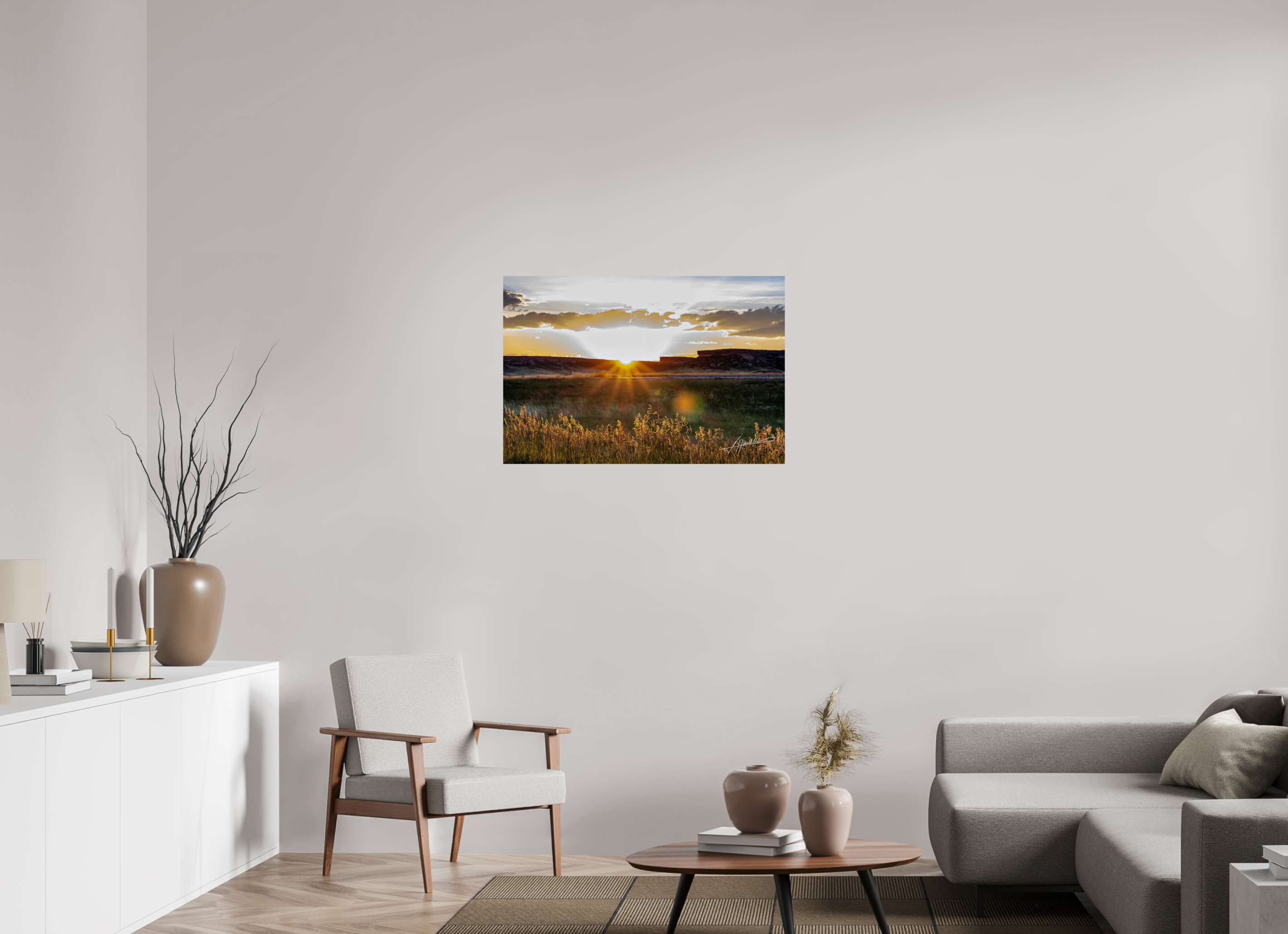 36 x 24″, Fine Art Print Sunrise on the Planes