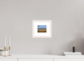 5 x 4″, Solid Wood Frame with Passe-partout Hay Bales on the Prairie