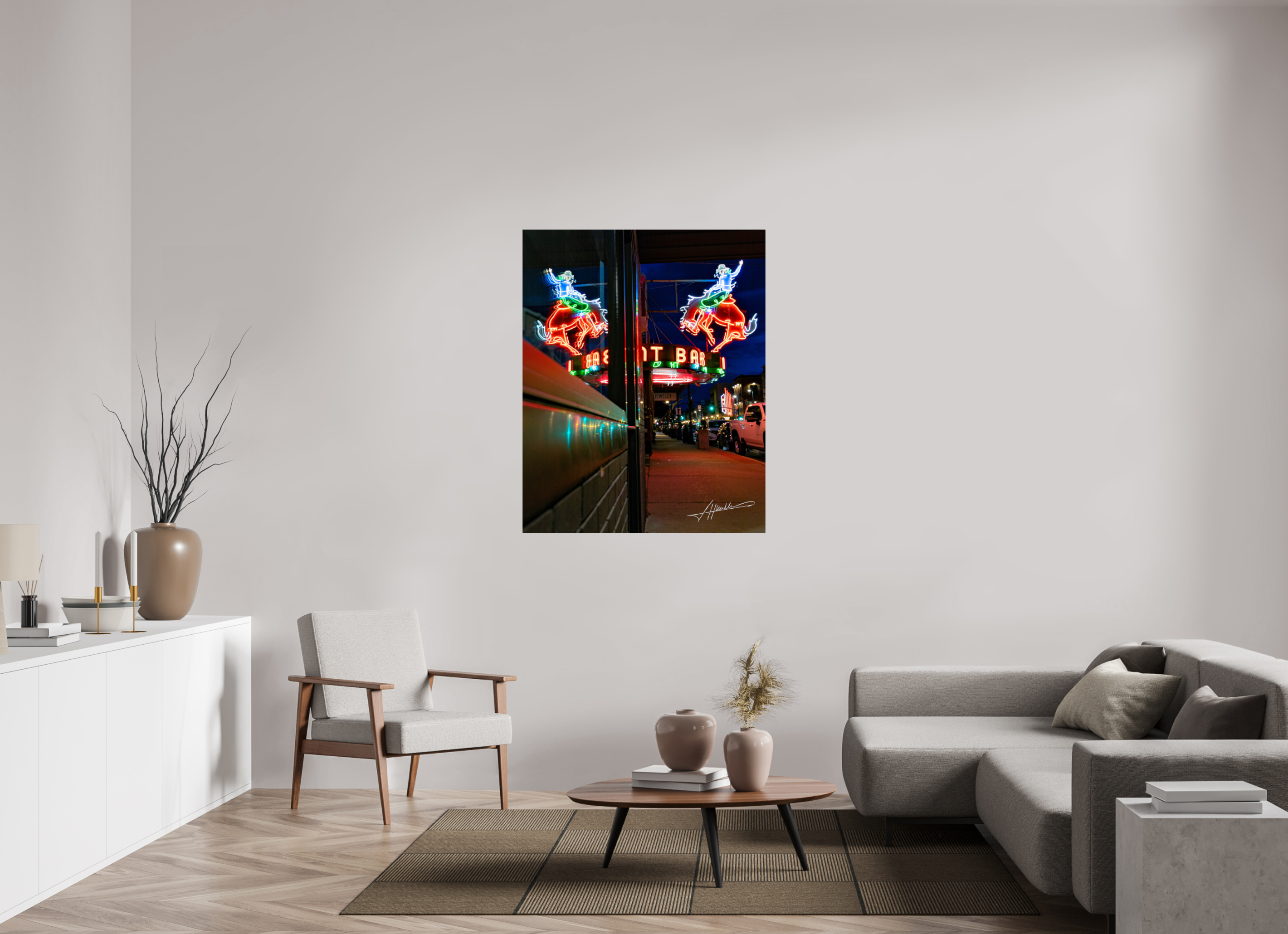 39 x 48.7″, ChromaLuxe HD Metal Mint Bar Sherridan