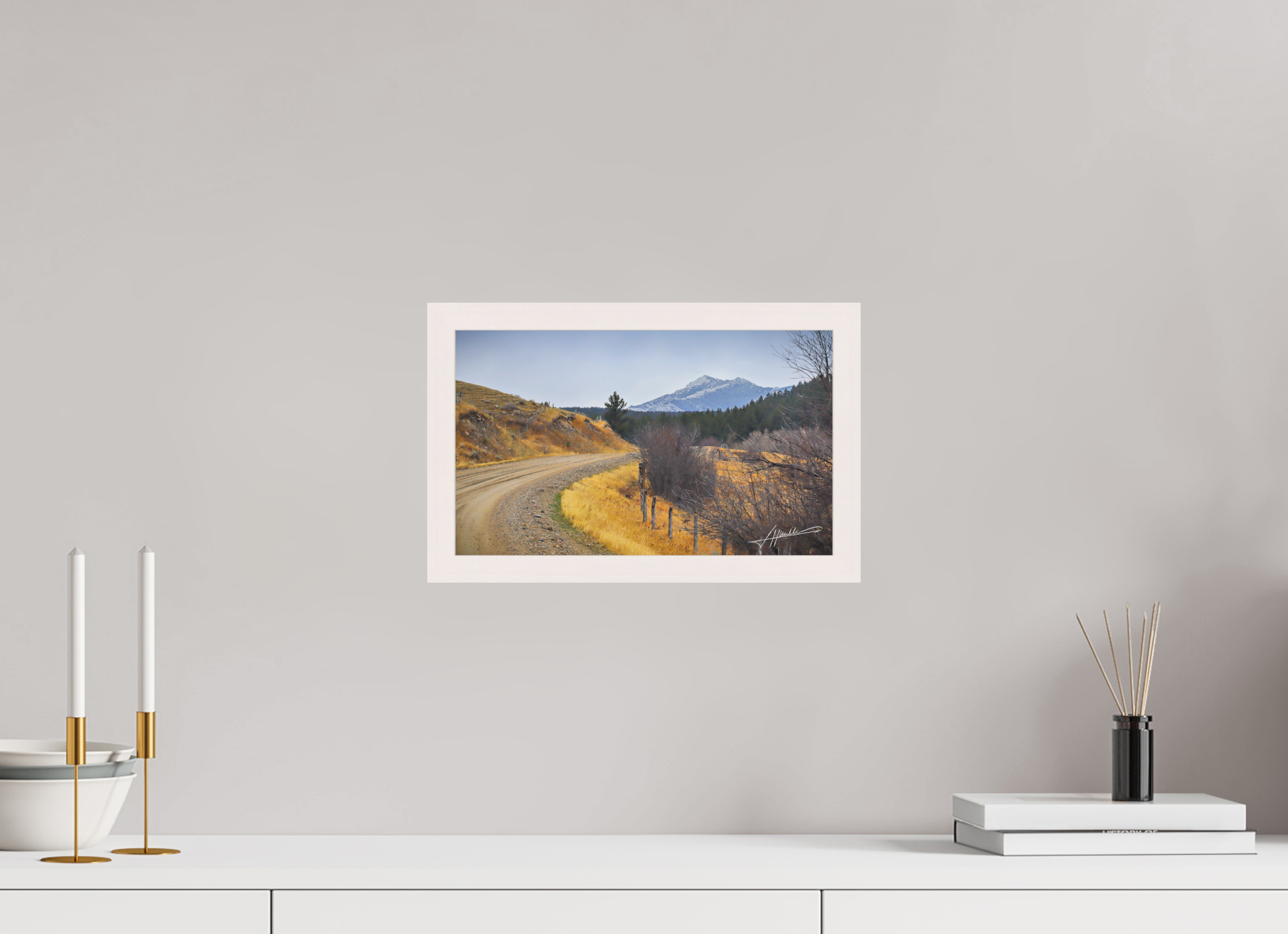 13 x 8″, Shadow Box Frame The Road to Adventure