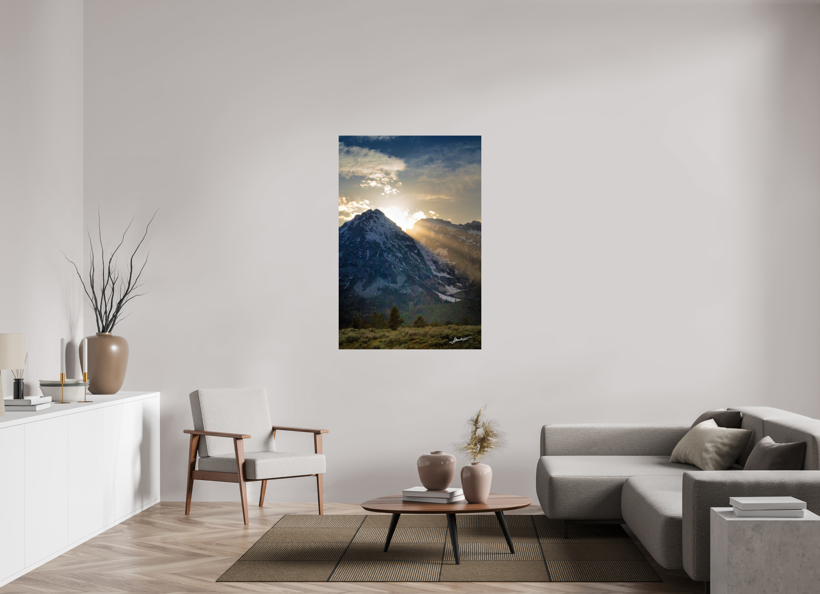 36 x 54″, ChromaLuxe HD Metal Light on the Valley