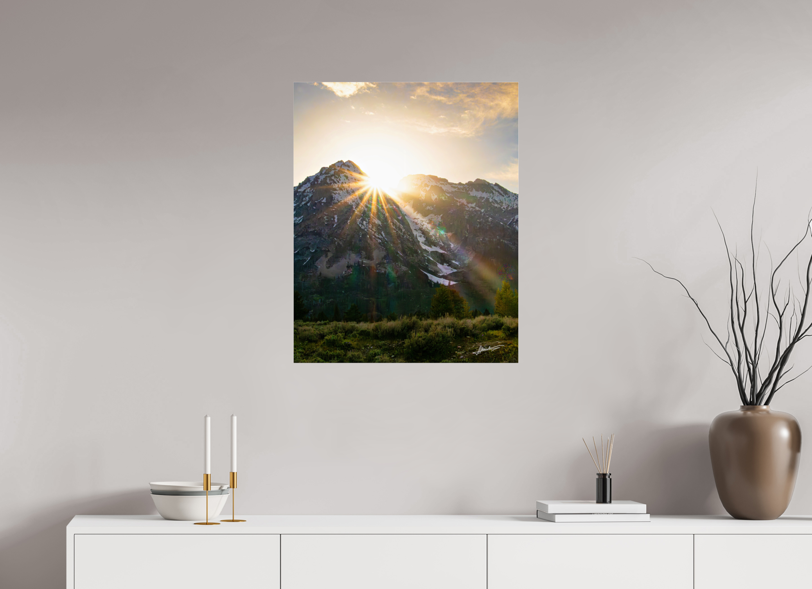24 x 30″, Photo Print Under Acrylic Glass The Last Ray