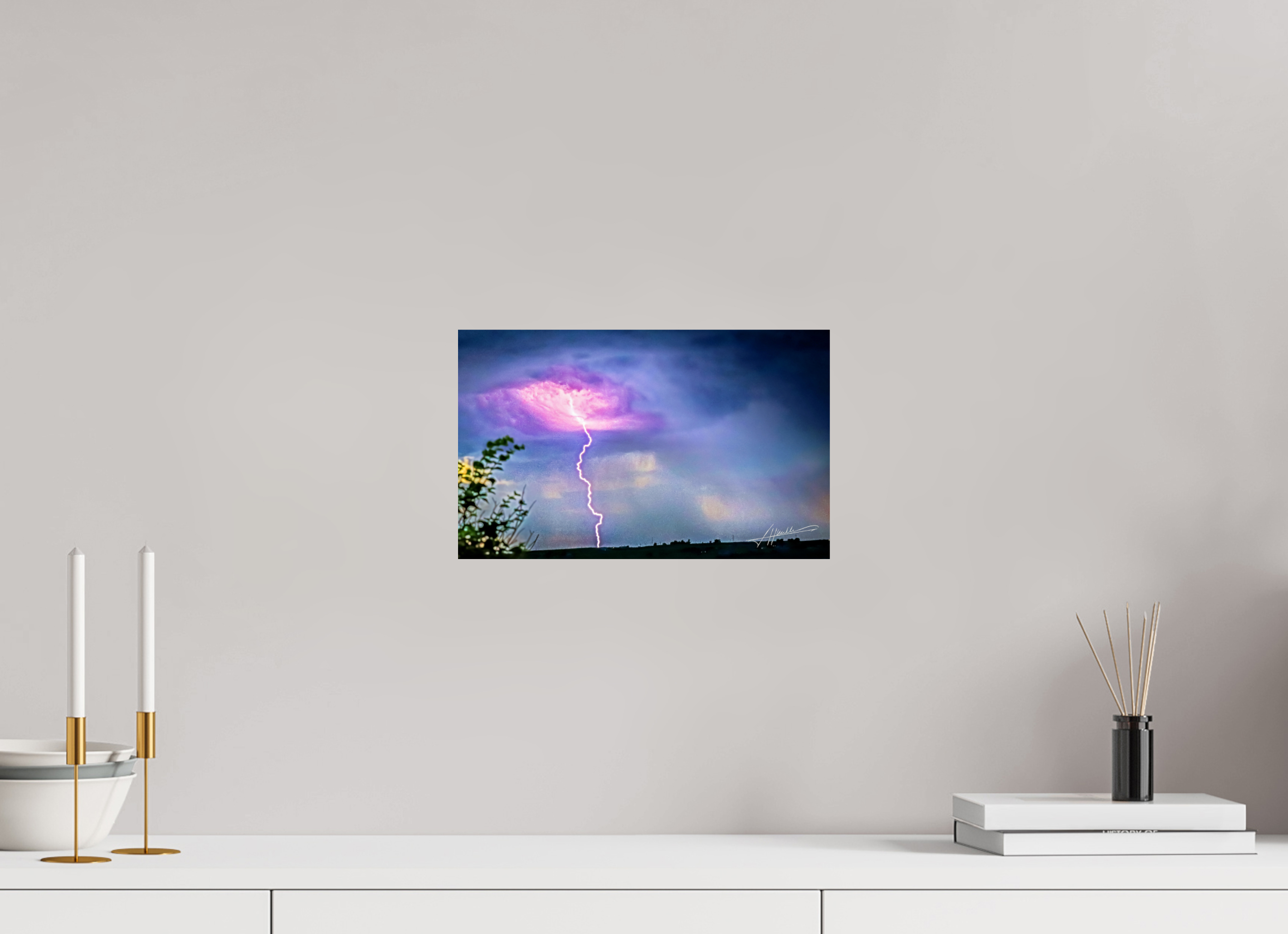 13 x 8″, Photo Print On Fuji Crystal DP II Lightning Strike