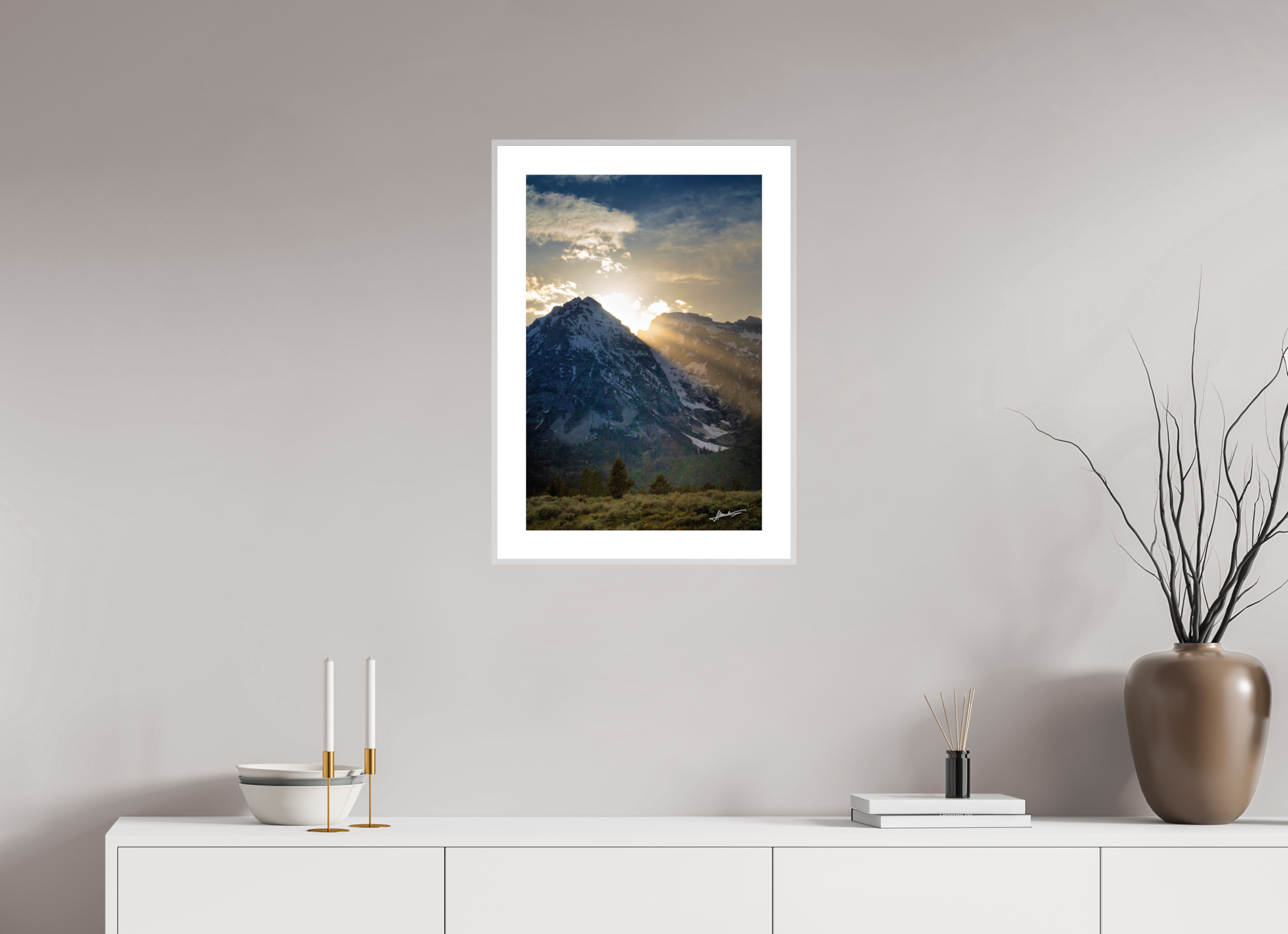 16 x 24″, Changeable Magnetic Frame Light on the Valley