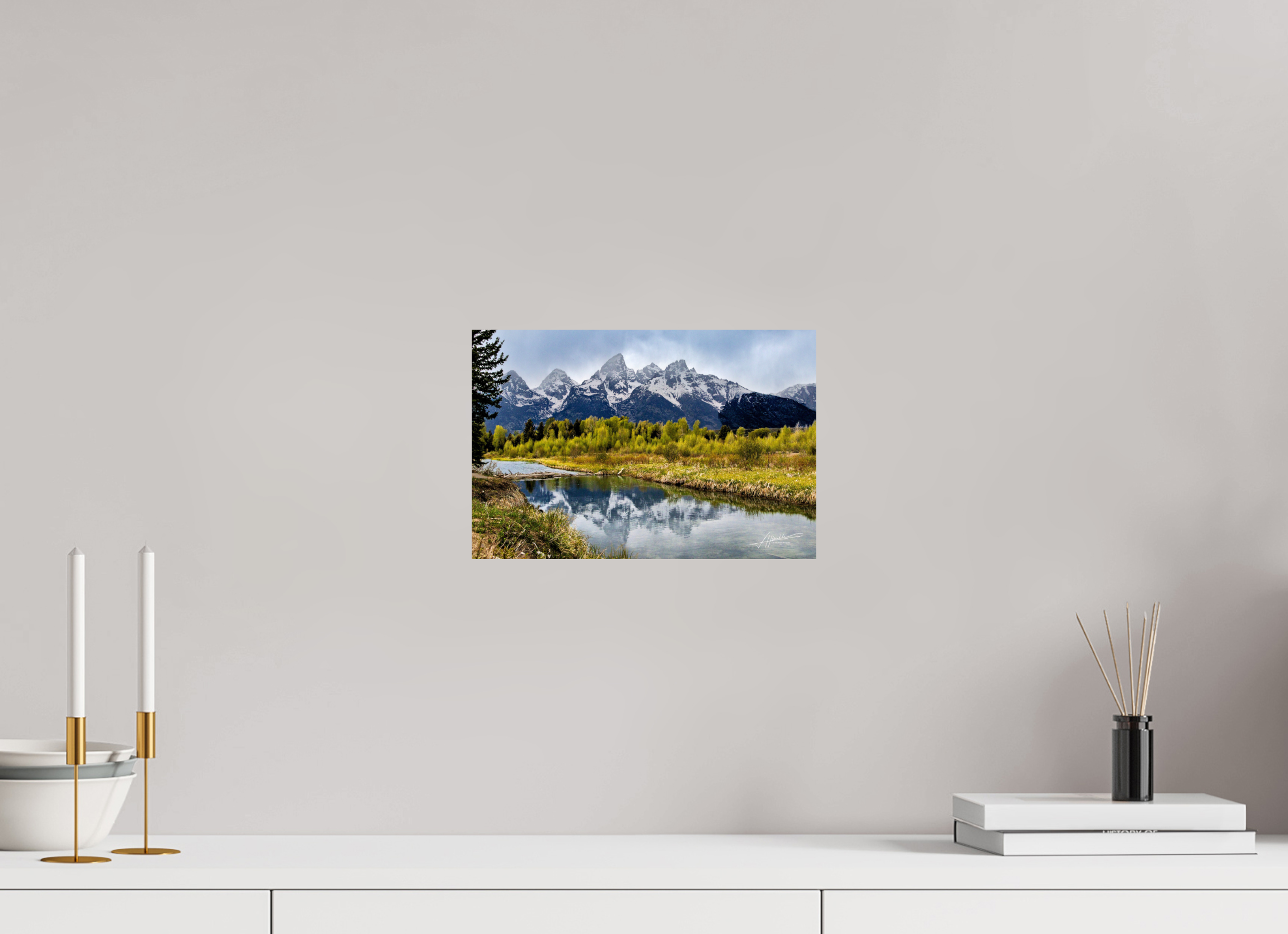 12 x 8″, Fine Art Print Reflecting Peaks