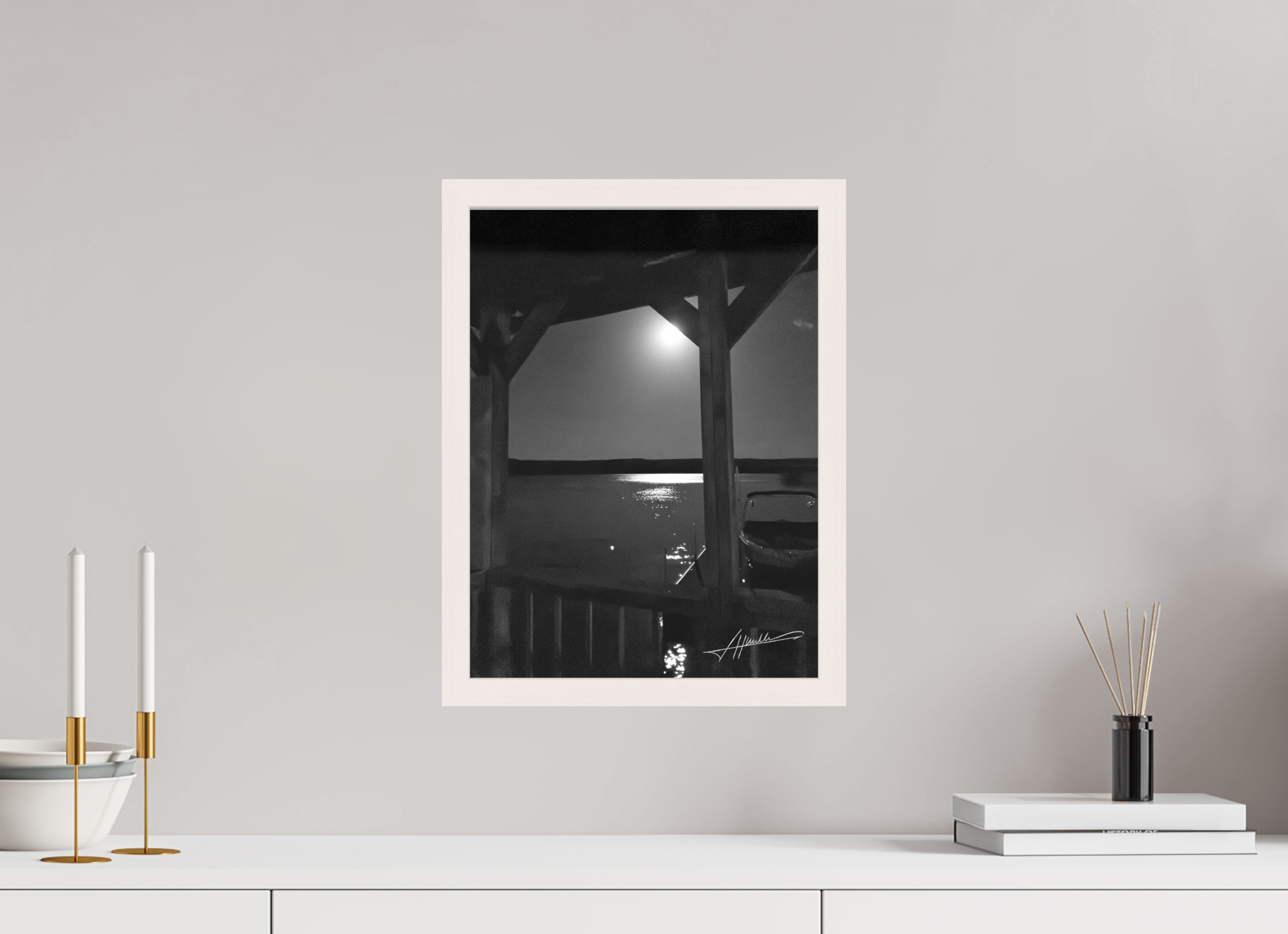 12 x 16″, Shadow Box Frame A Night on the Water
