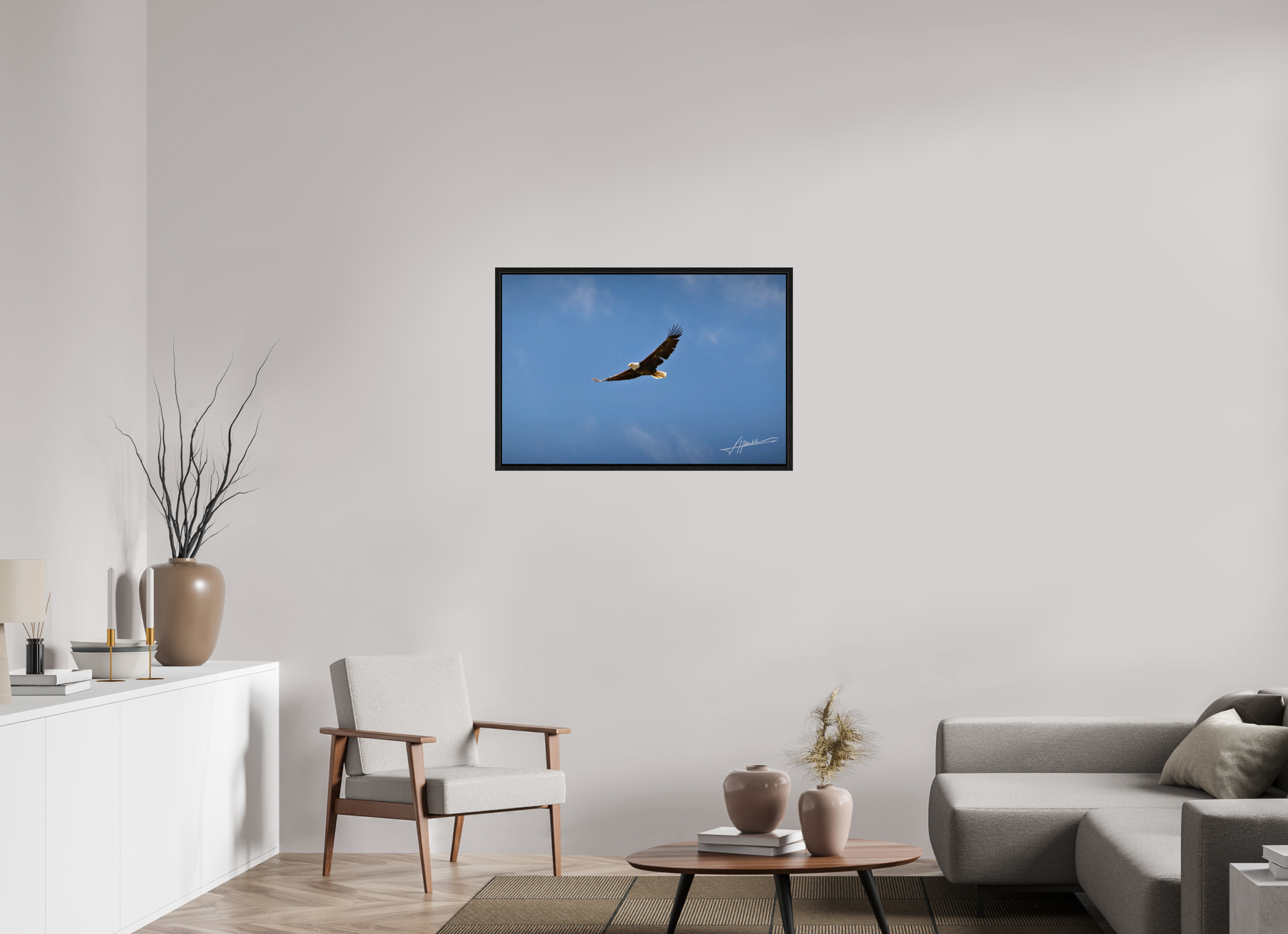 36 x 24″, Floater Frame Soaring Free