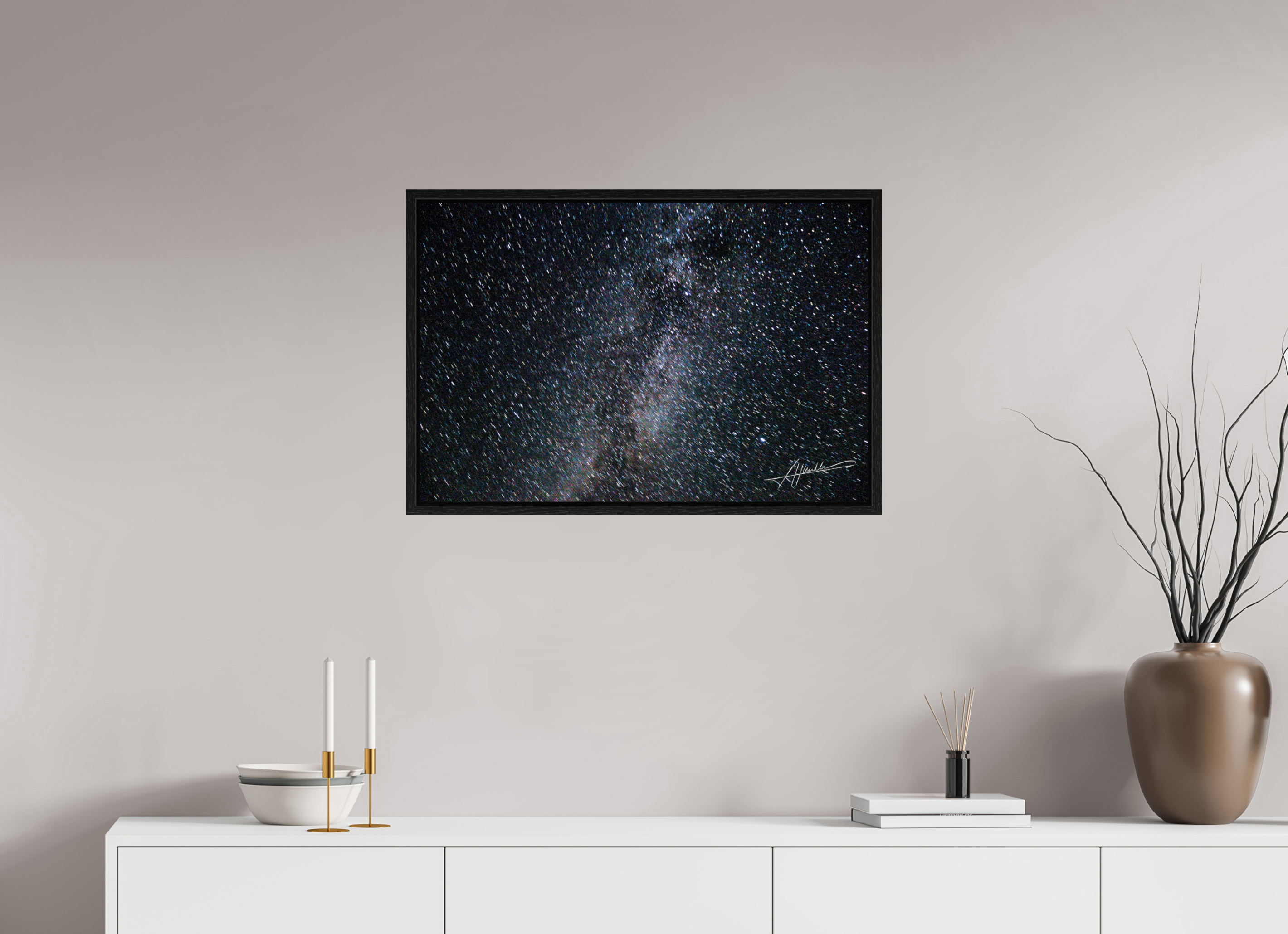 30 x 20″, Floater Frame Milky Way Galaxy