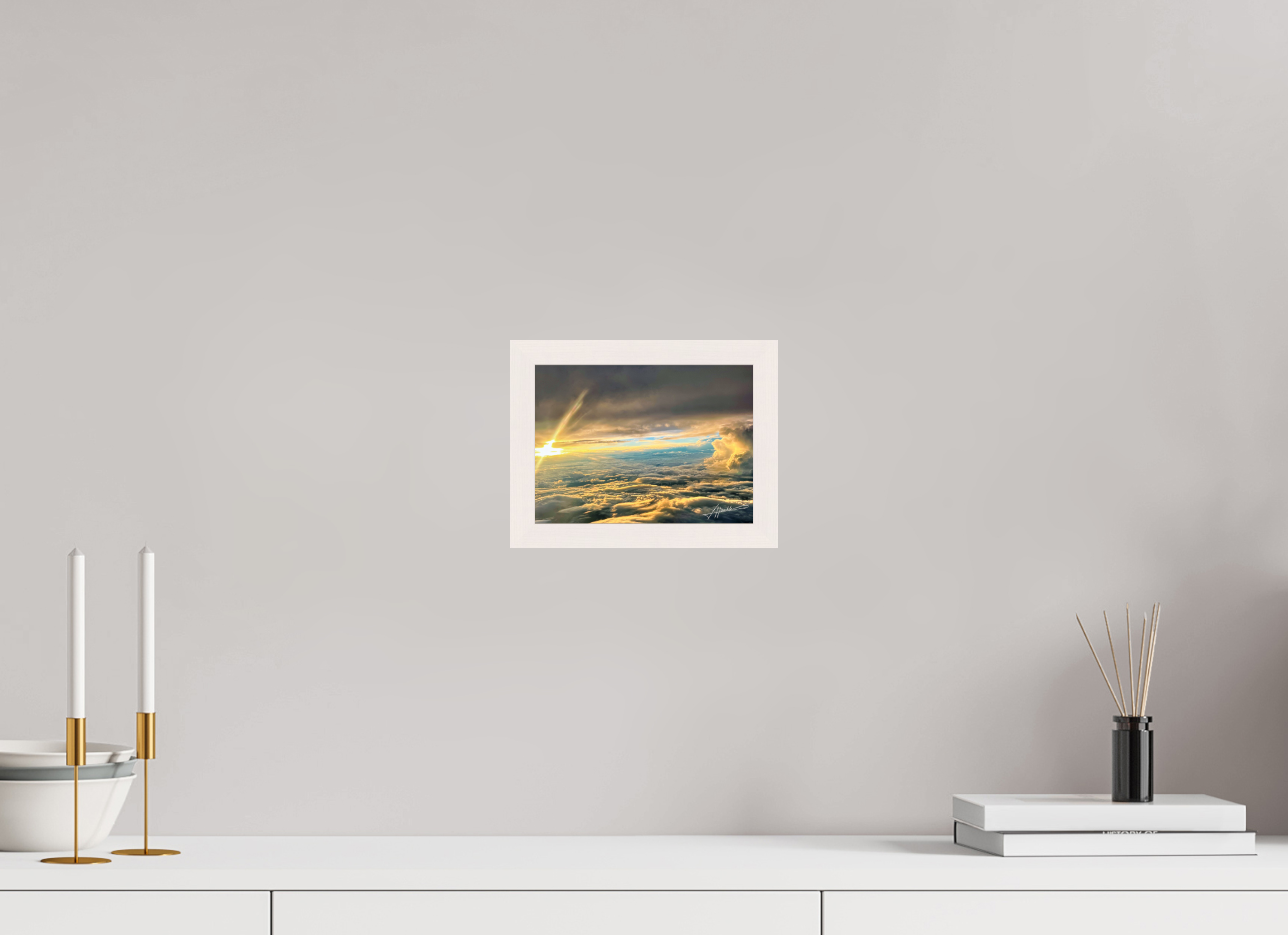 8 x 6″, Gallery Frame Above the clouds