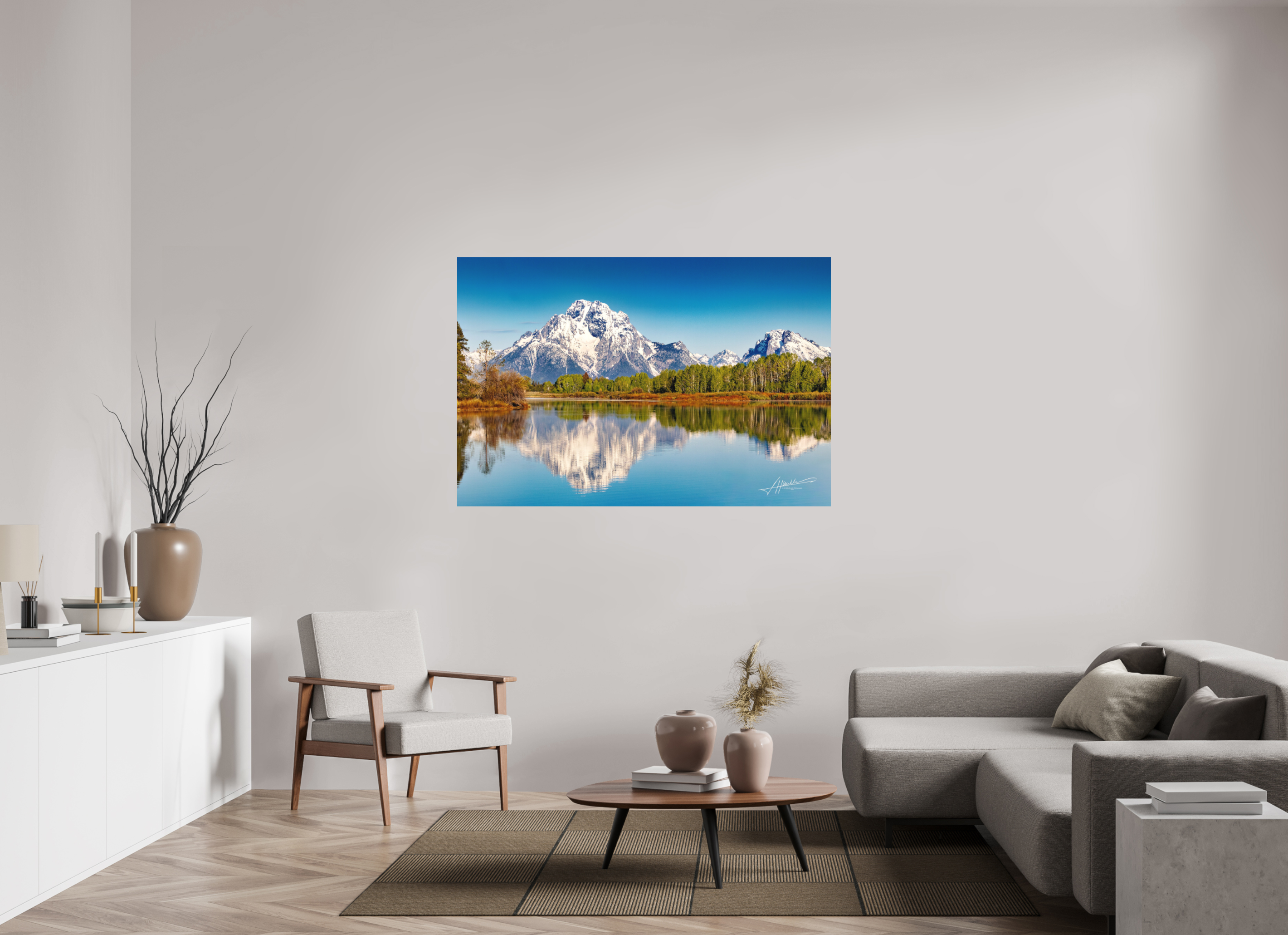 60 x 40″, Metal Dibond Serene Reflection