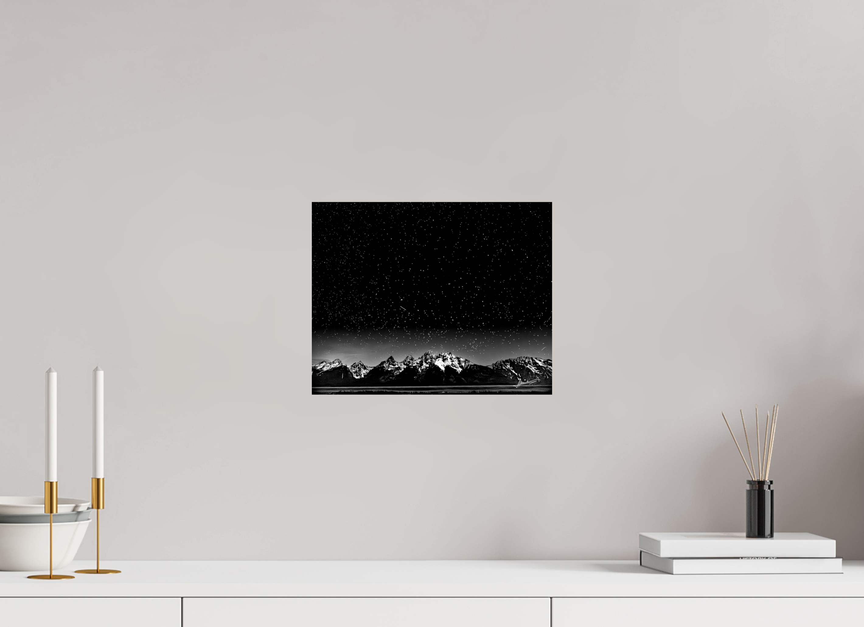 12.5 x 10″, Photo Print On Ilford Baryta Paper Midnight in the Rockies