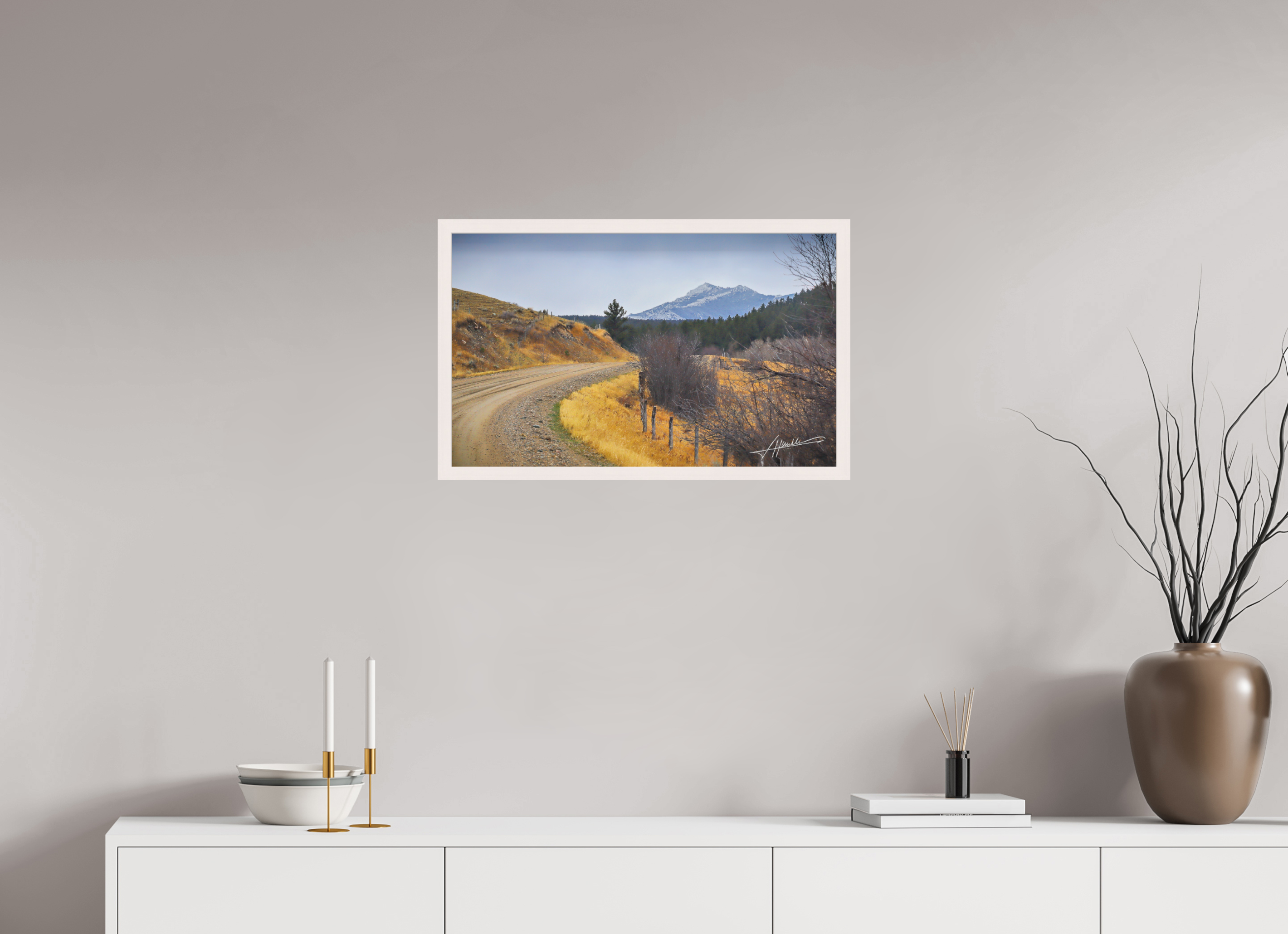25.9 x 16″, Shadow Box Frame The Road to Adventure