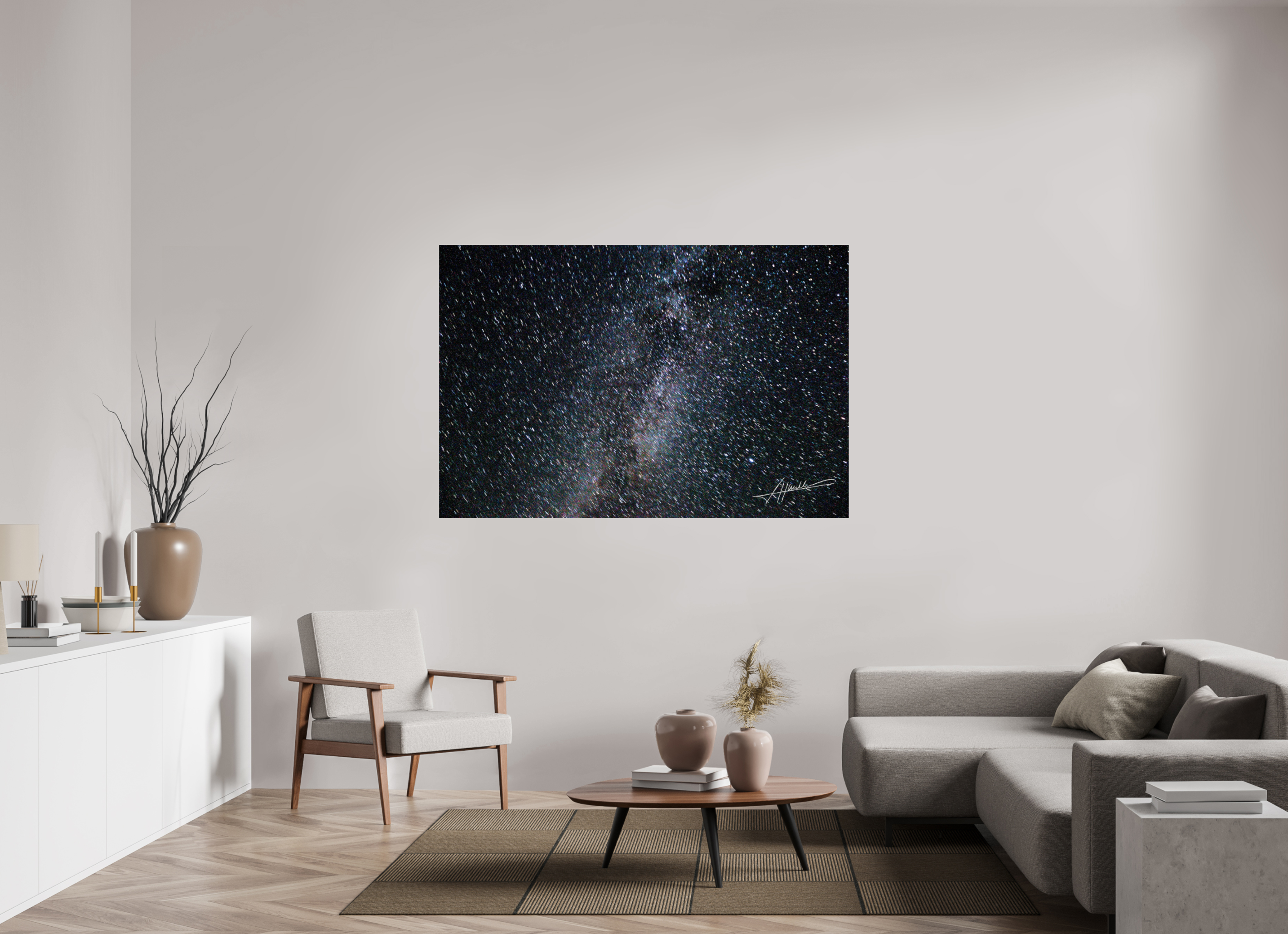 66 x 44″, Metallic Photo Print On Fuji Crystal Pearl Milky Way Galaxy