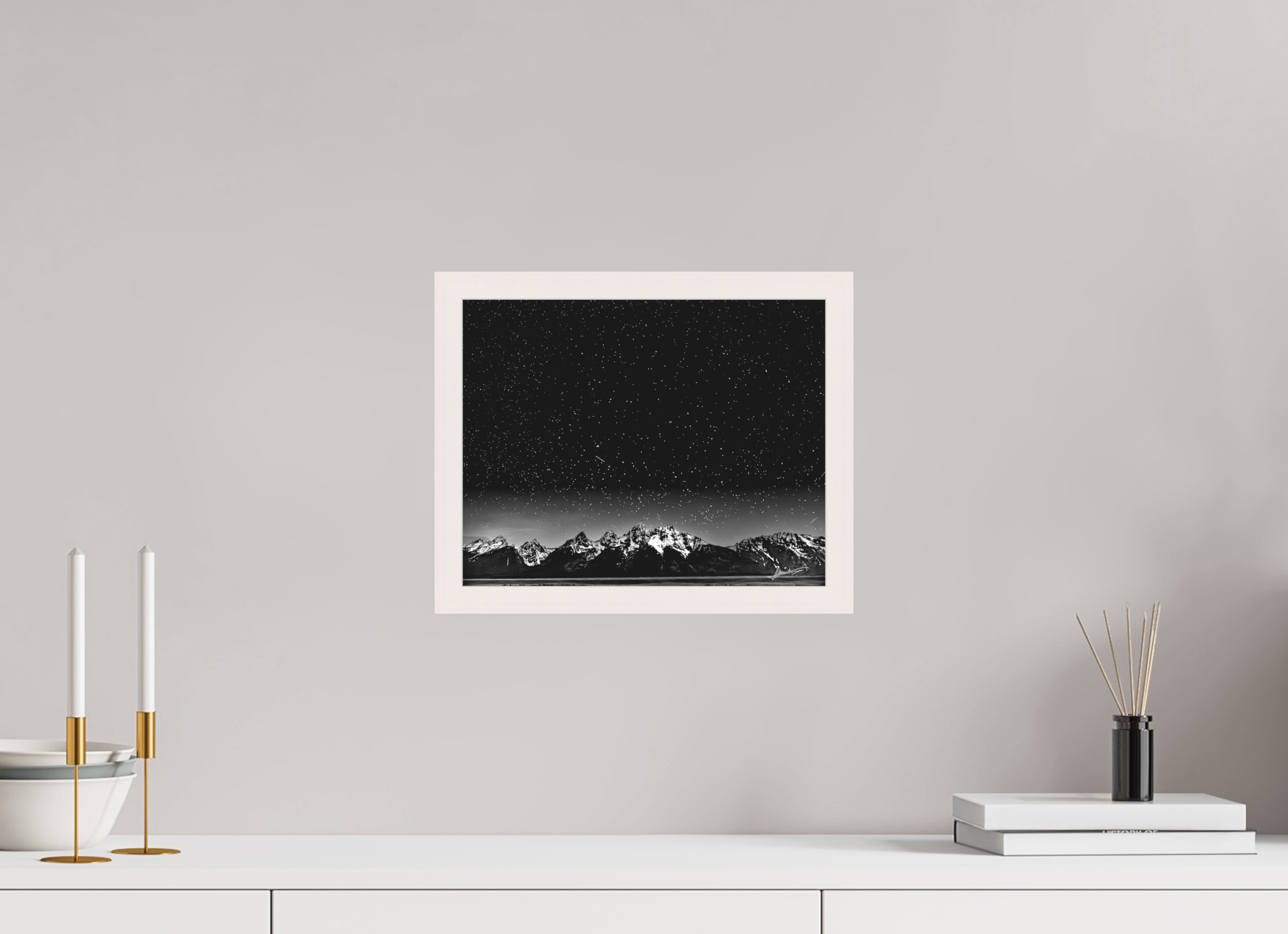 12.5 x 10″, Shadow Box Frame Midnight in the Rockies