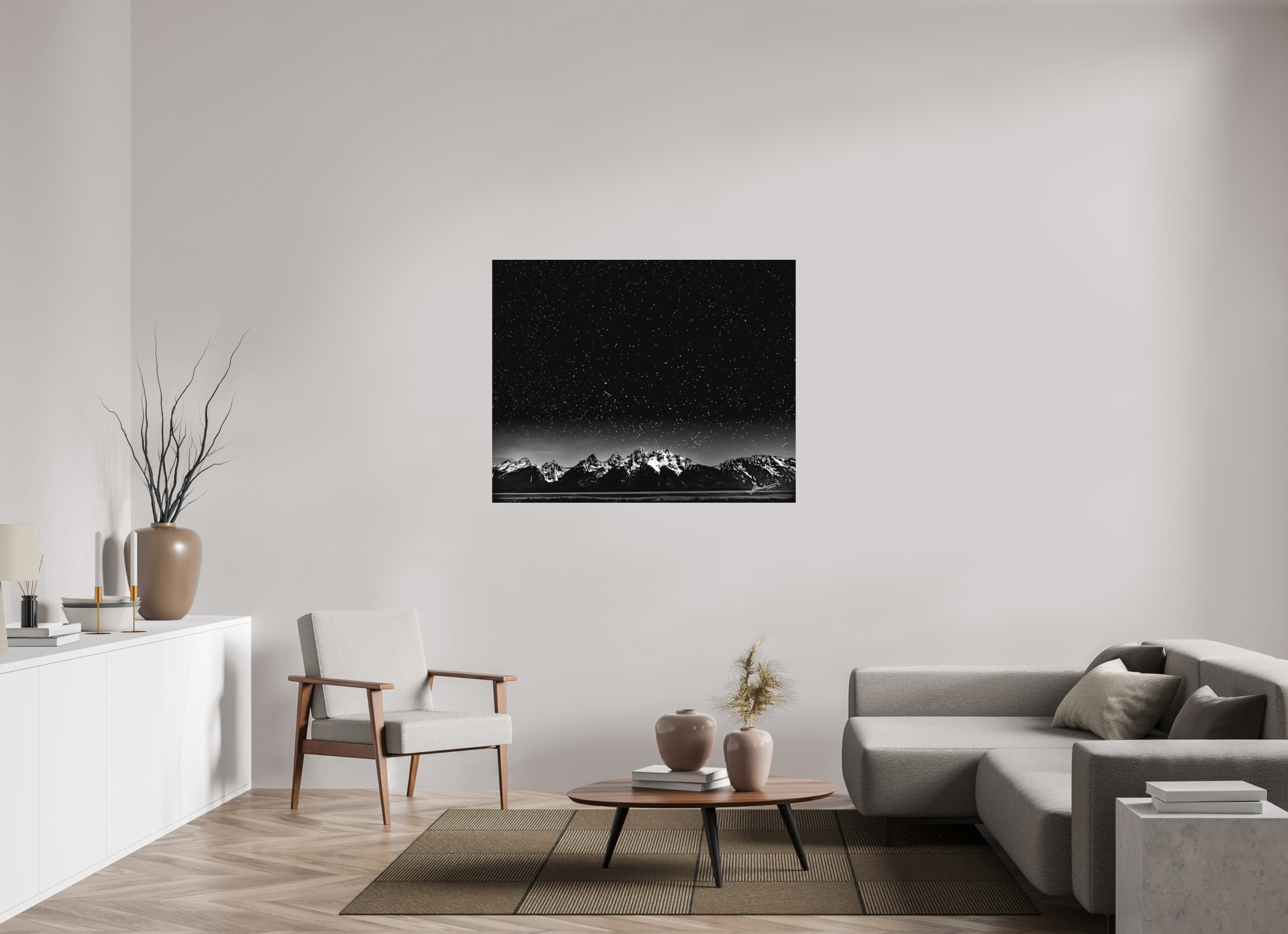 48.7 x 39″, Ilford Aluminum BW Midnight in the Rockies