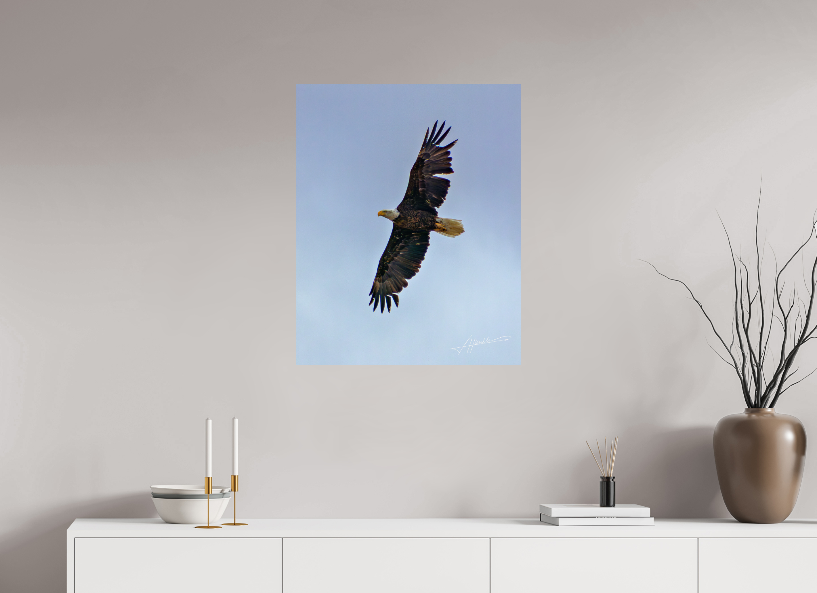 24 x 30″, Metallic Photo Print On Fuji Crystal Pearl Wings Spread